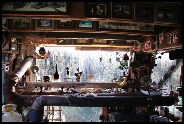 Inside the workshop building space.