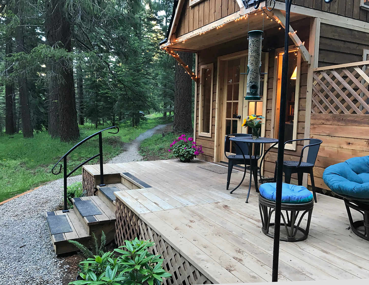 owl creek cabin trail to parking view