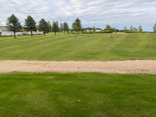 The view from up by the house of the favorite tent camping area!