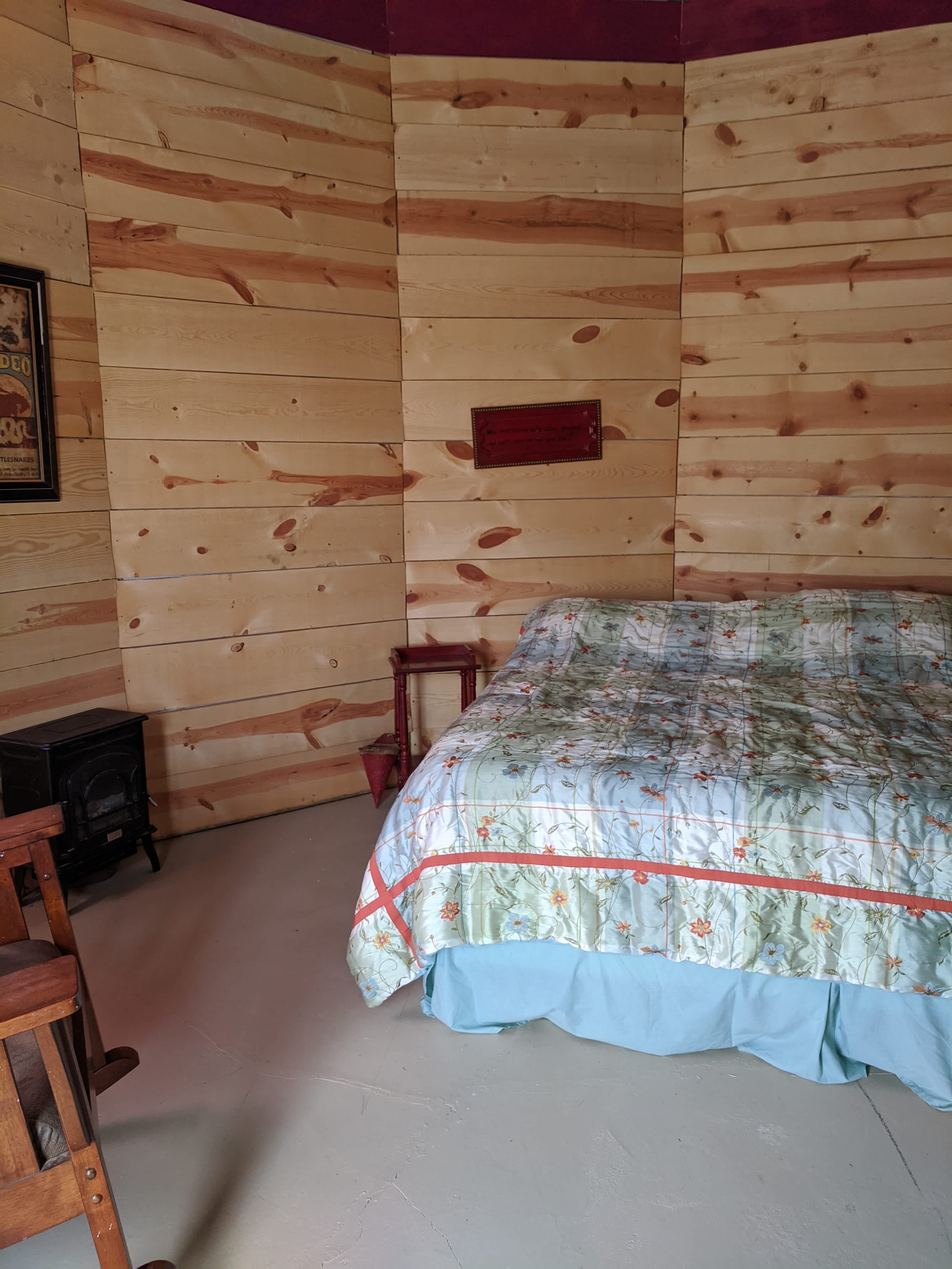 Inside with King bed