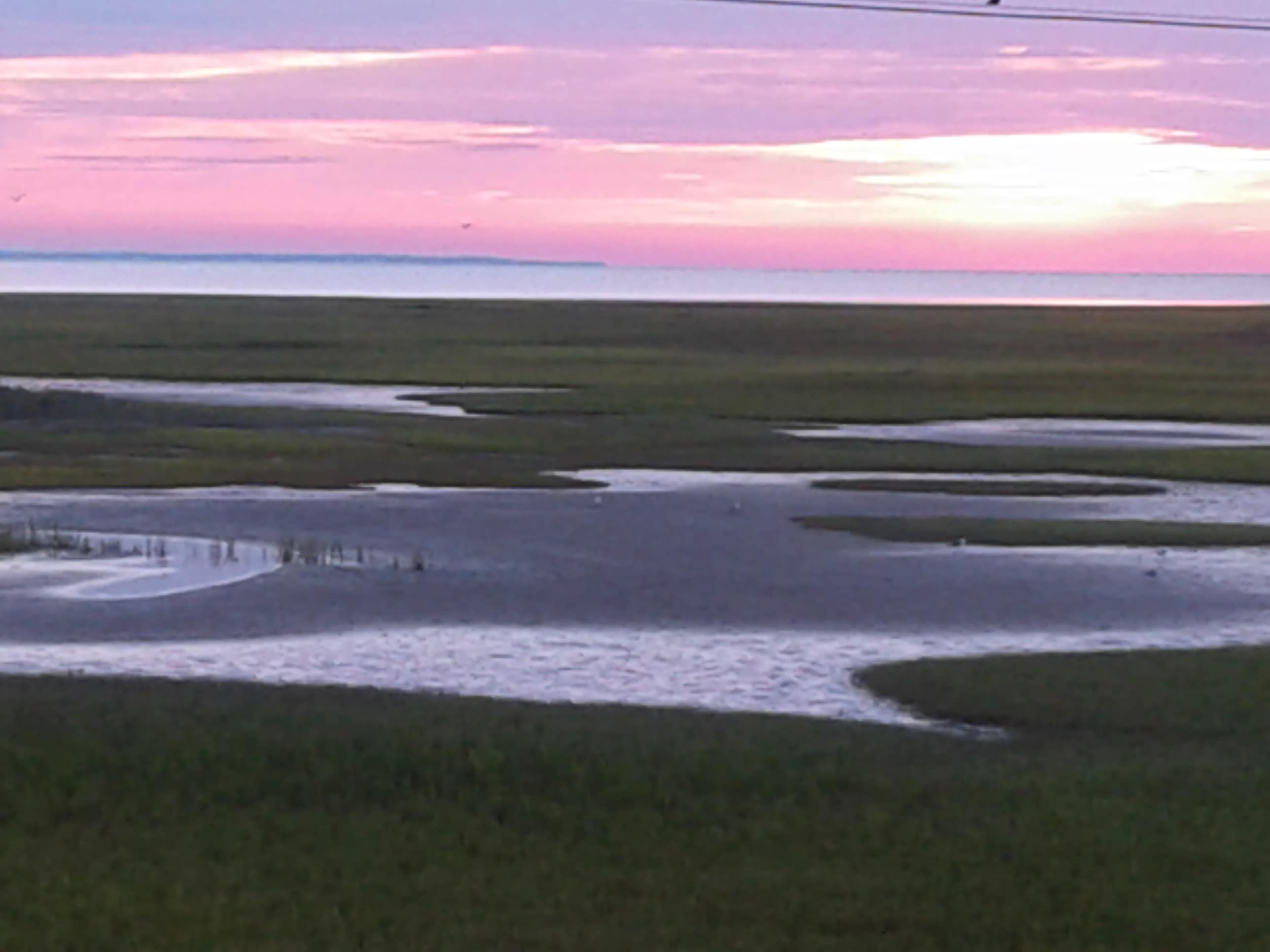 Sunrise from Harbor River Bridge, 5 minutes from campsite. 