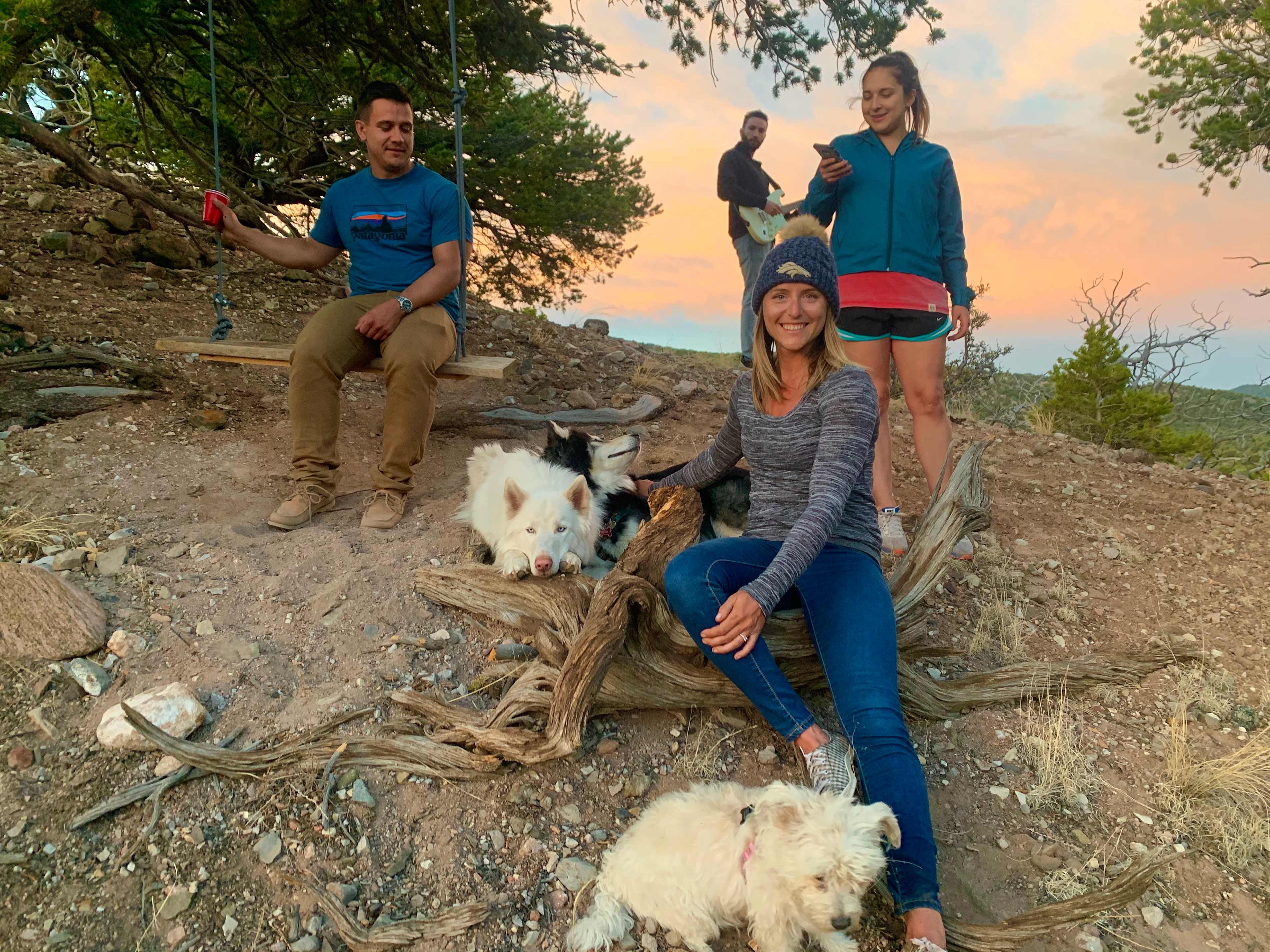 Sunset with the pups!