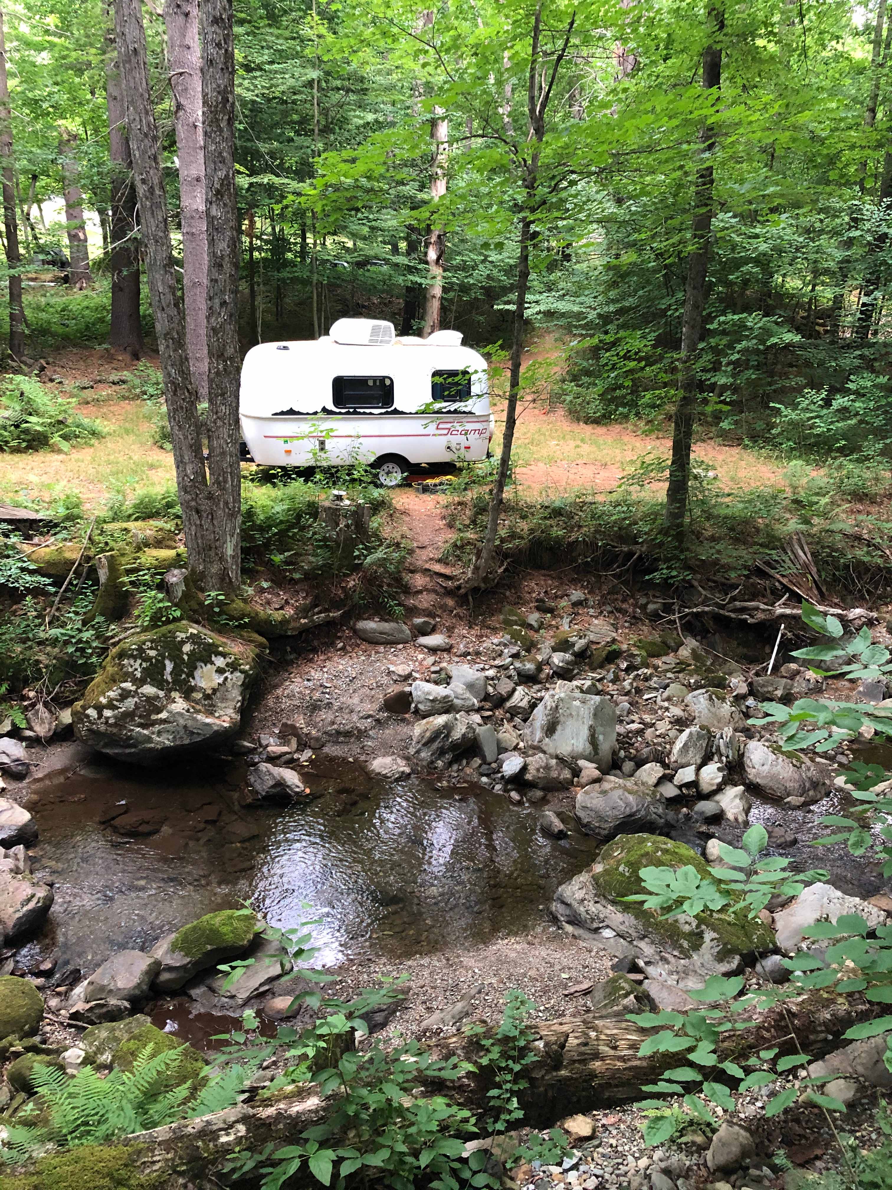 View of site from Texas Hill Brook