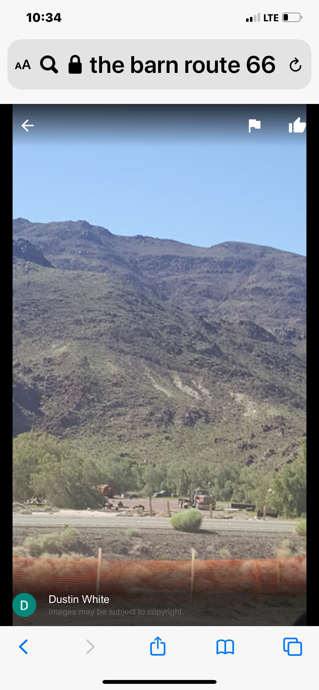 The Mojave Desert and outside of The Barn