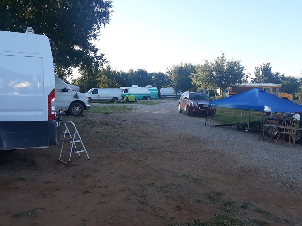 We do offer parking sites within reach of electric and water