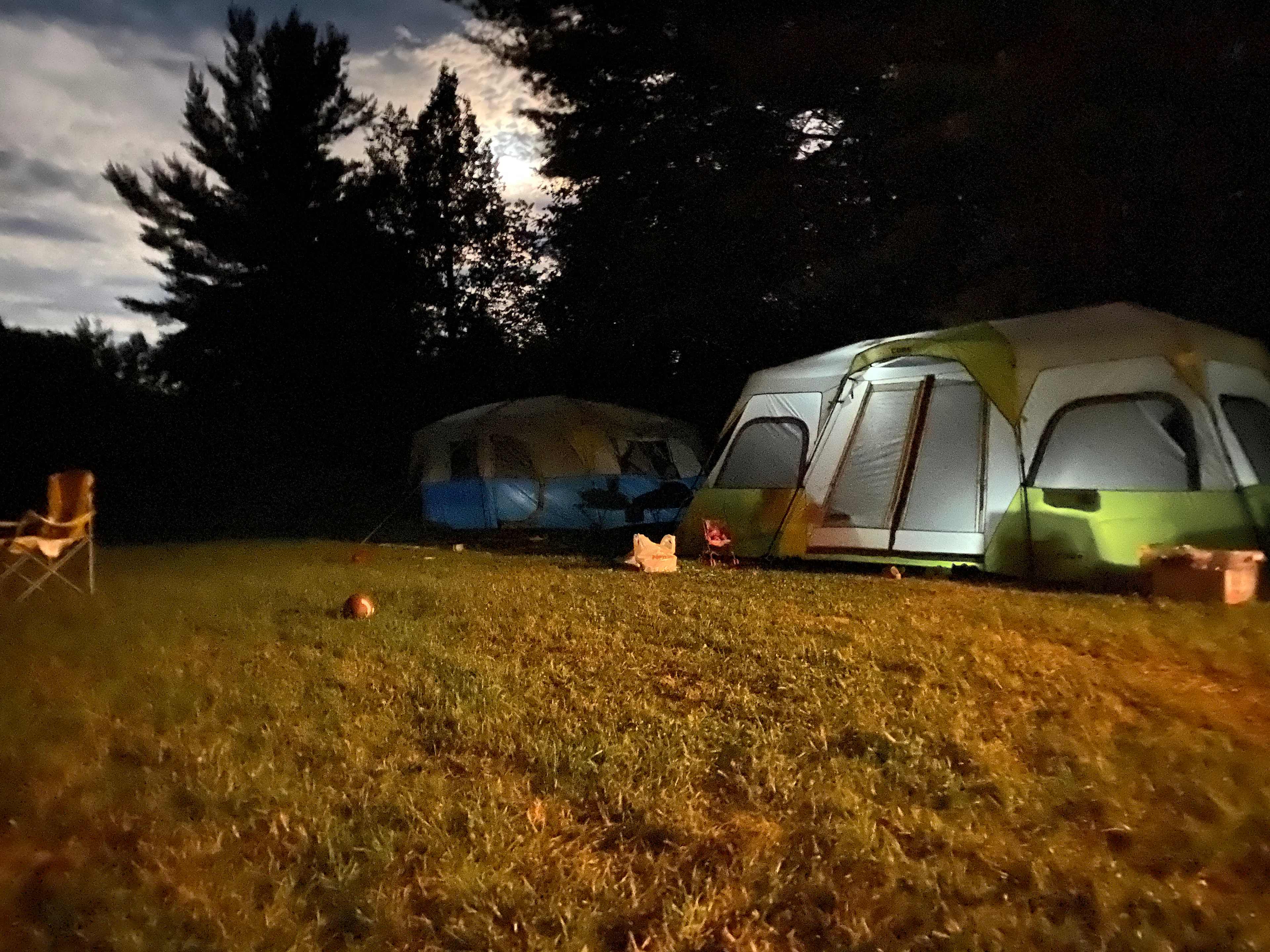 The camping field 