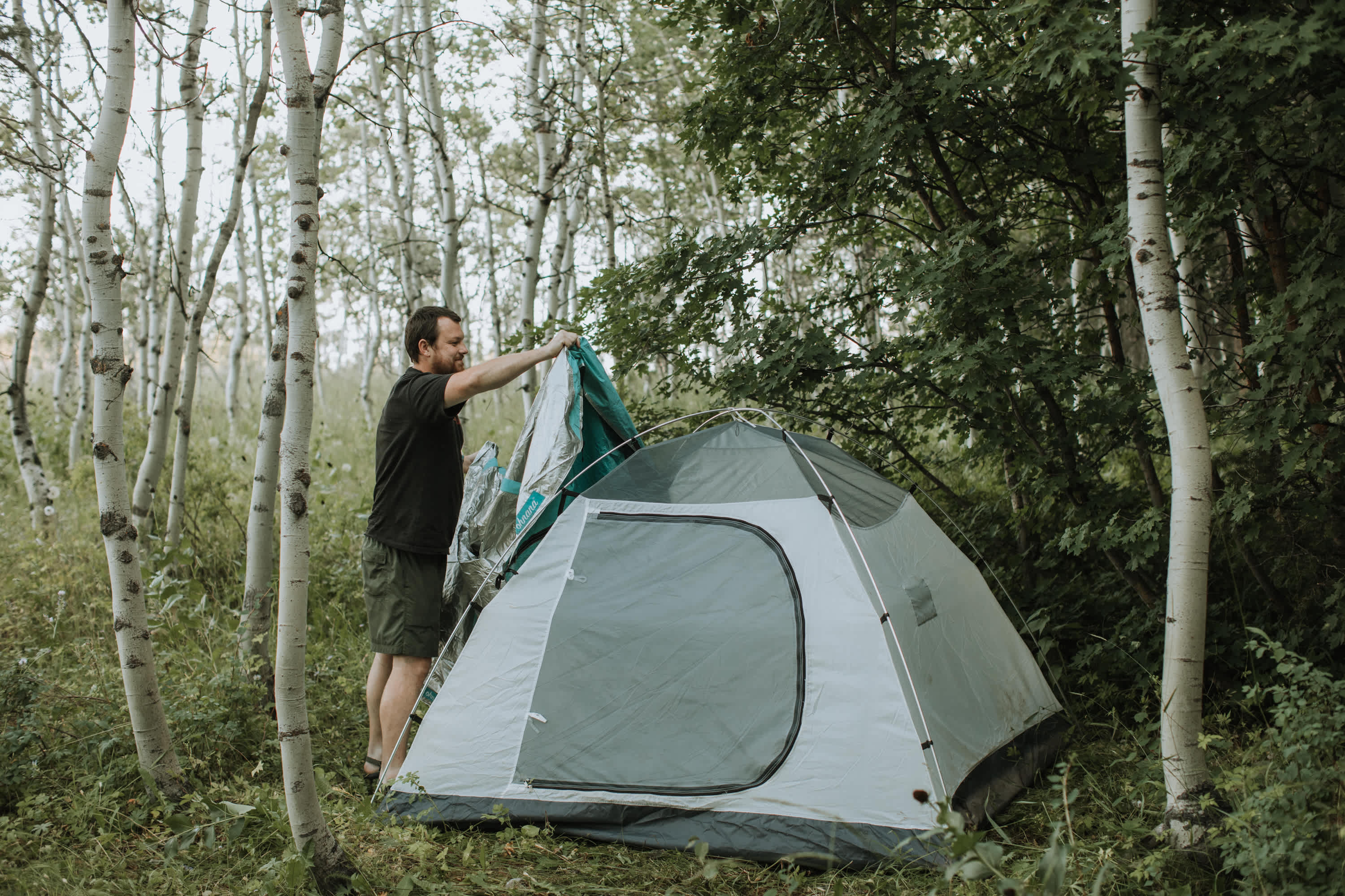Setting up camp! 
