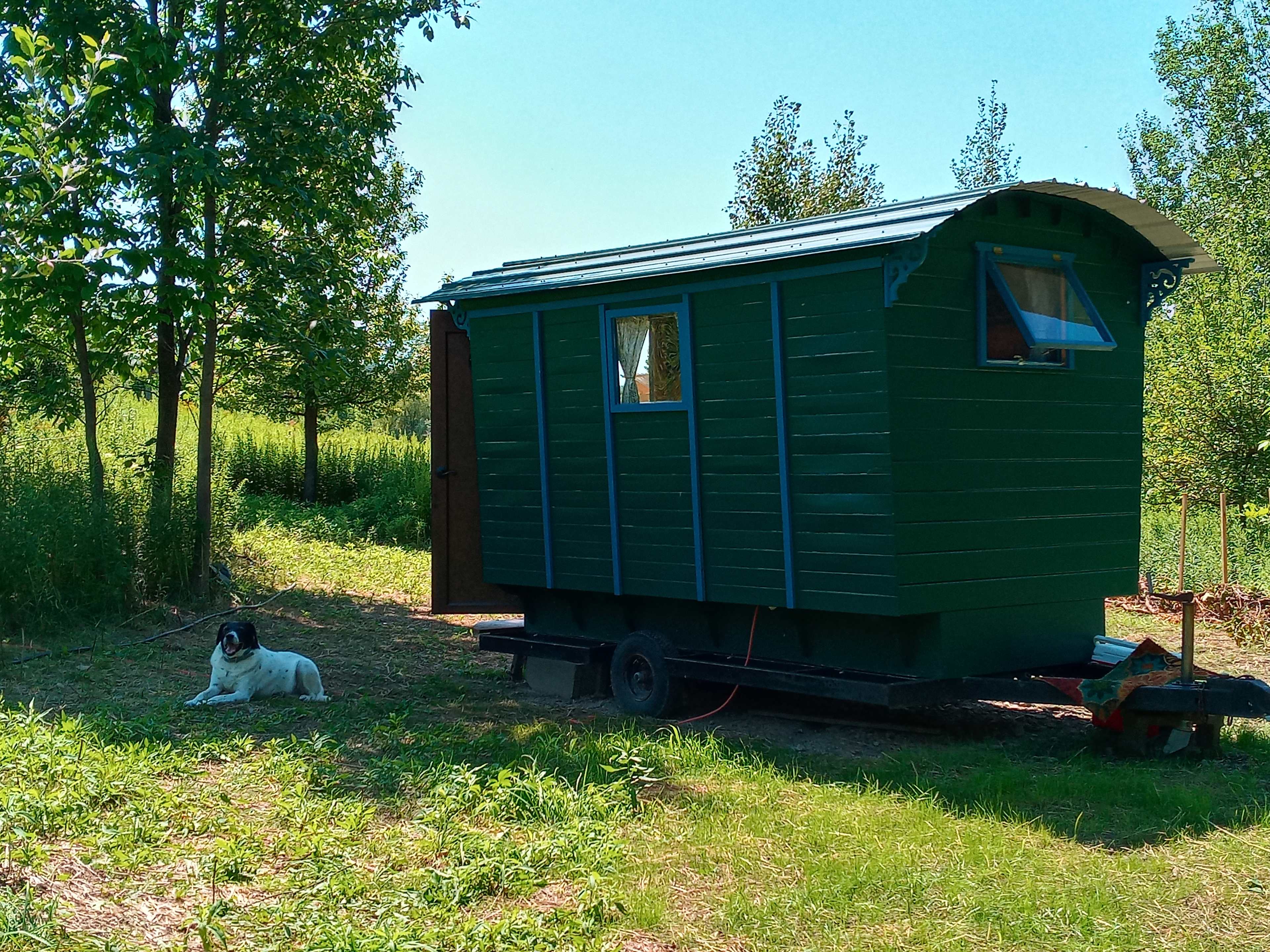 The vardo is a modern version of traditional 'gypsy' caravans from the 1800's