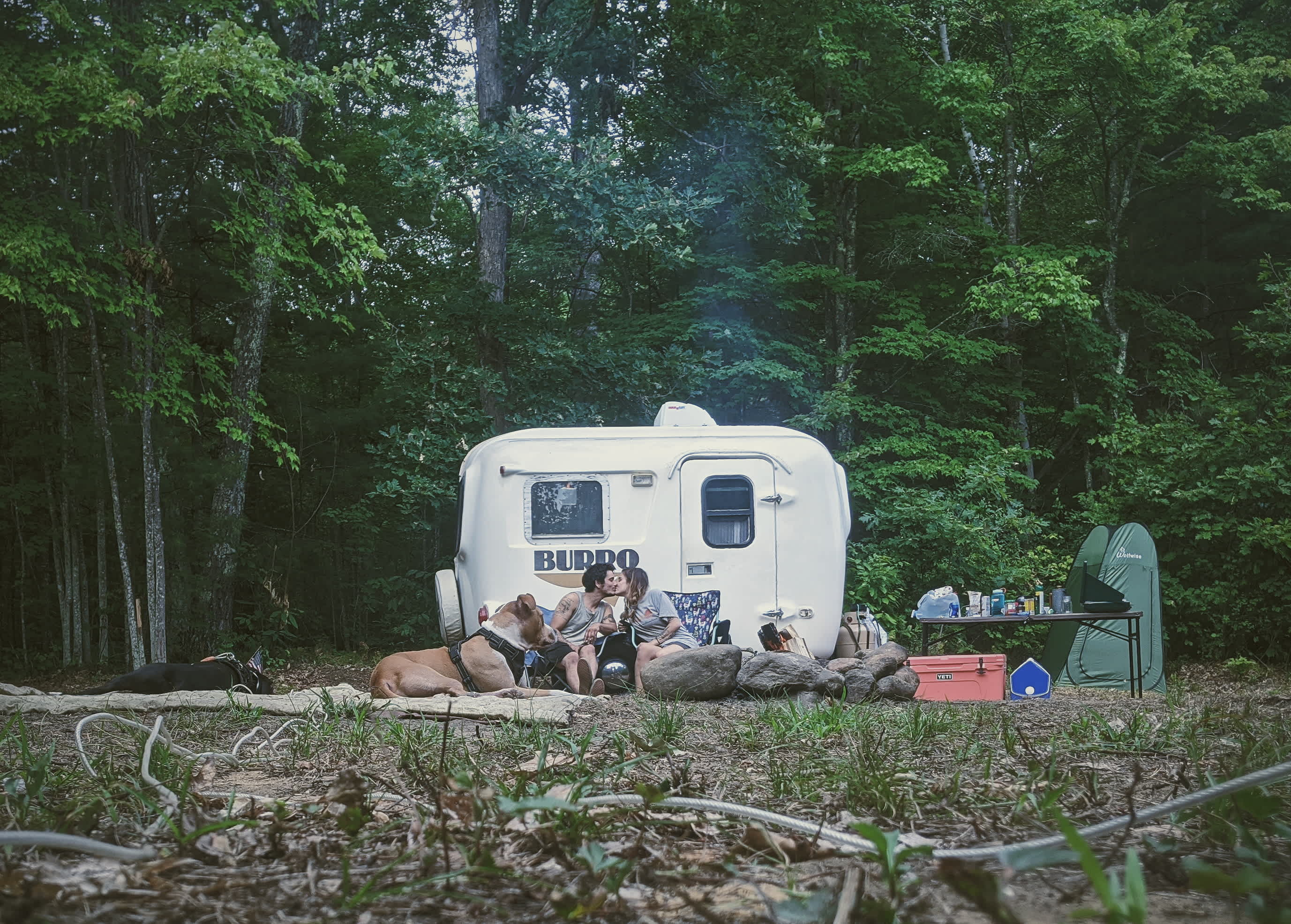 Campers Welcome to The Wolf Swamp.