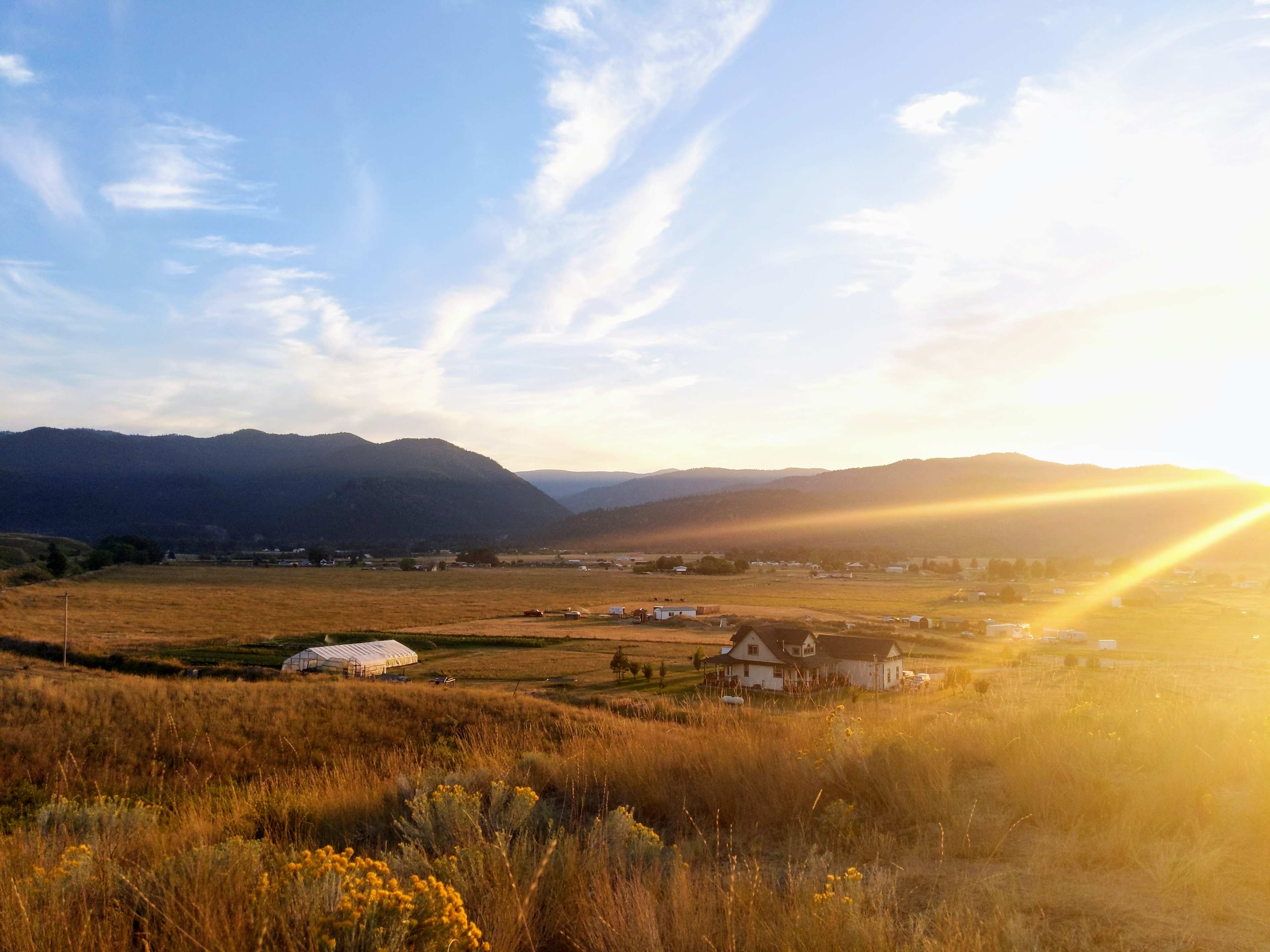 a view over the valley