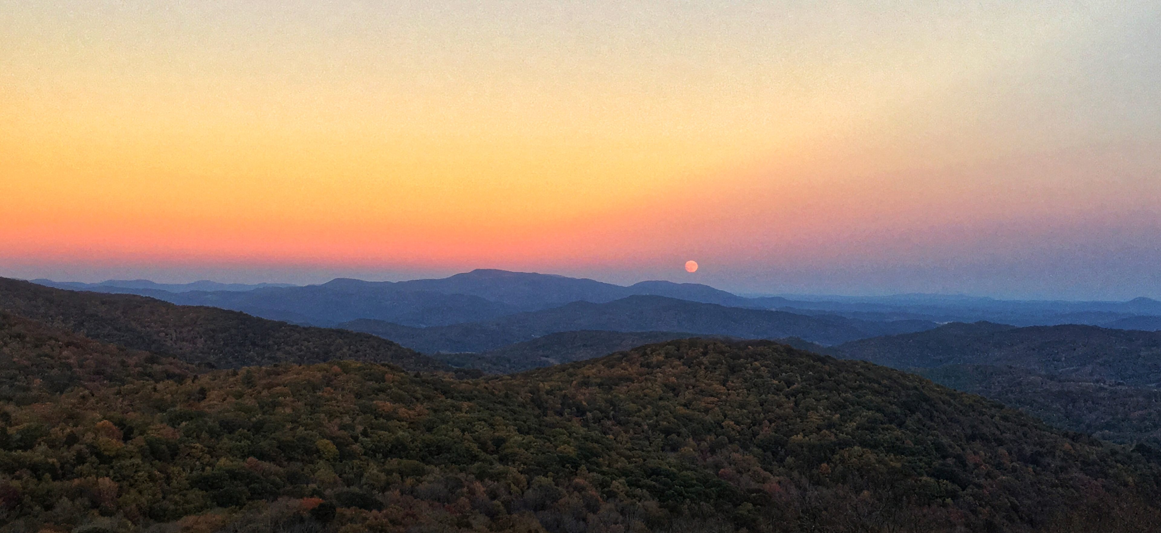 Sunset view from Grayson Highlands