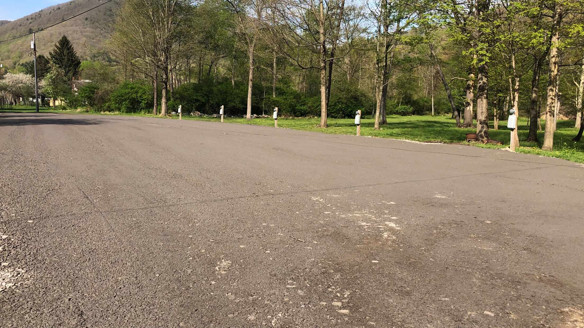 Solid driveway for Motorhome or Trailer 50/30 amp