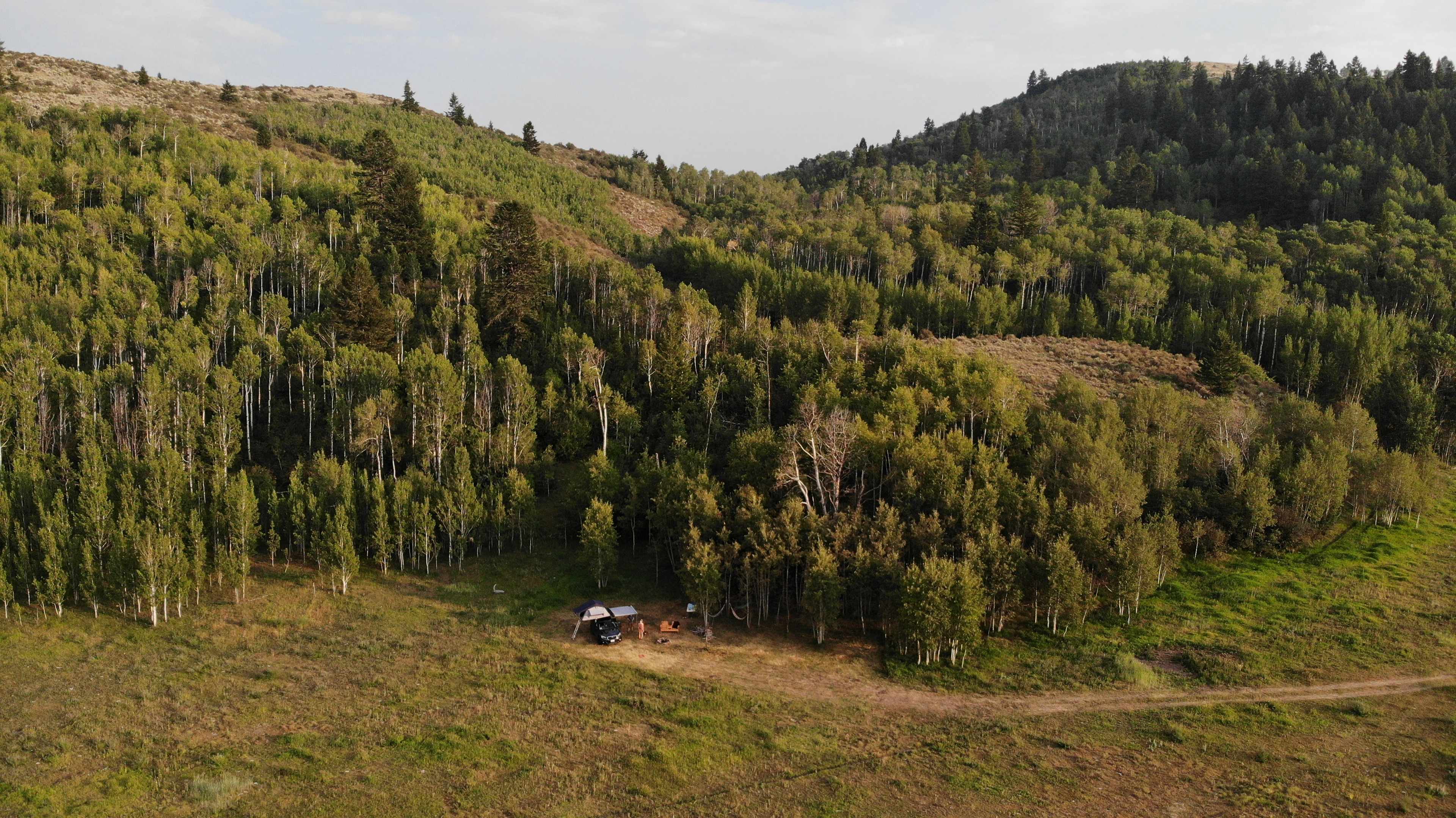 The hills above site #2 are a nice place to explore and hike around.