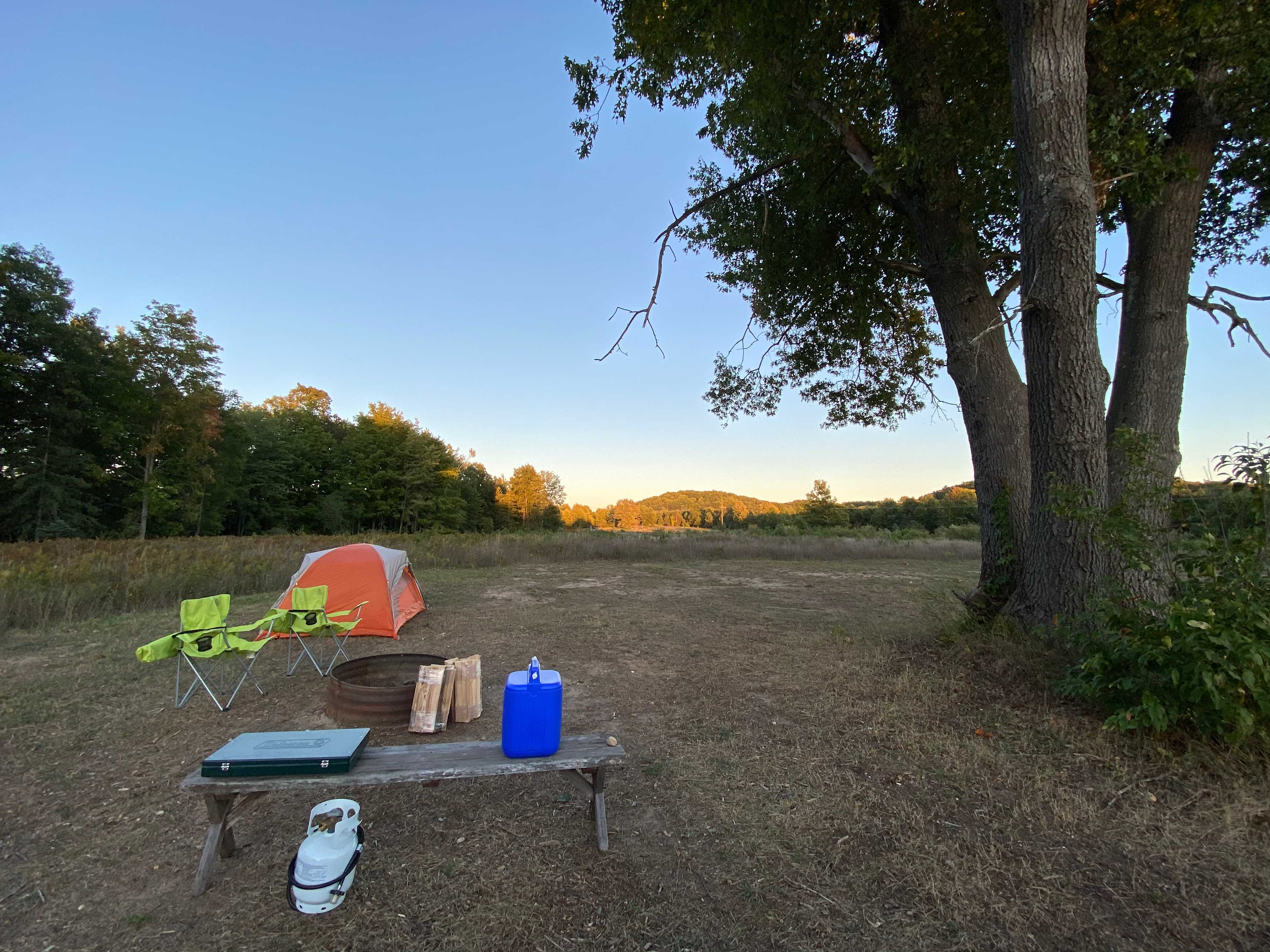Our campsite