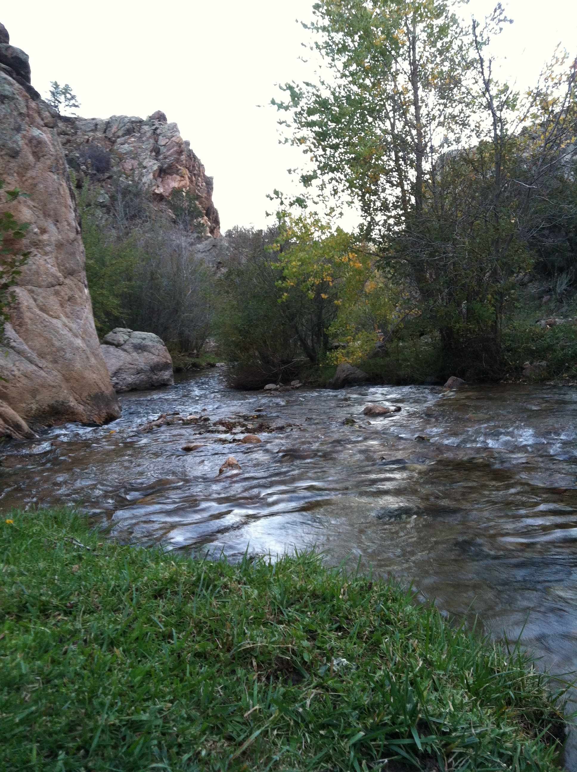 River on property