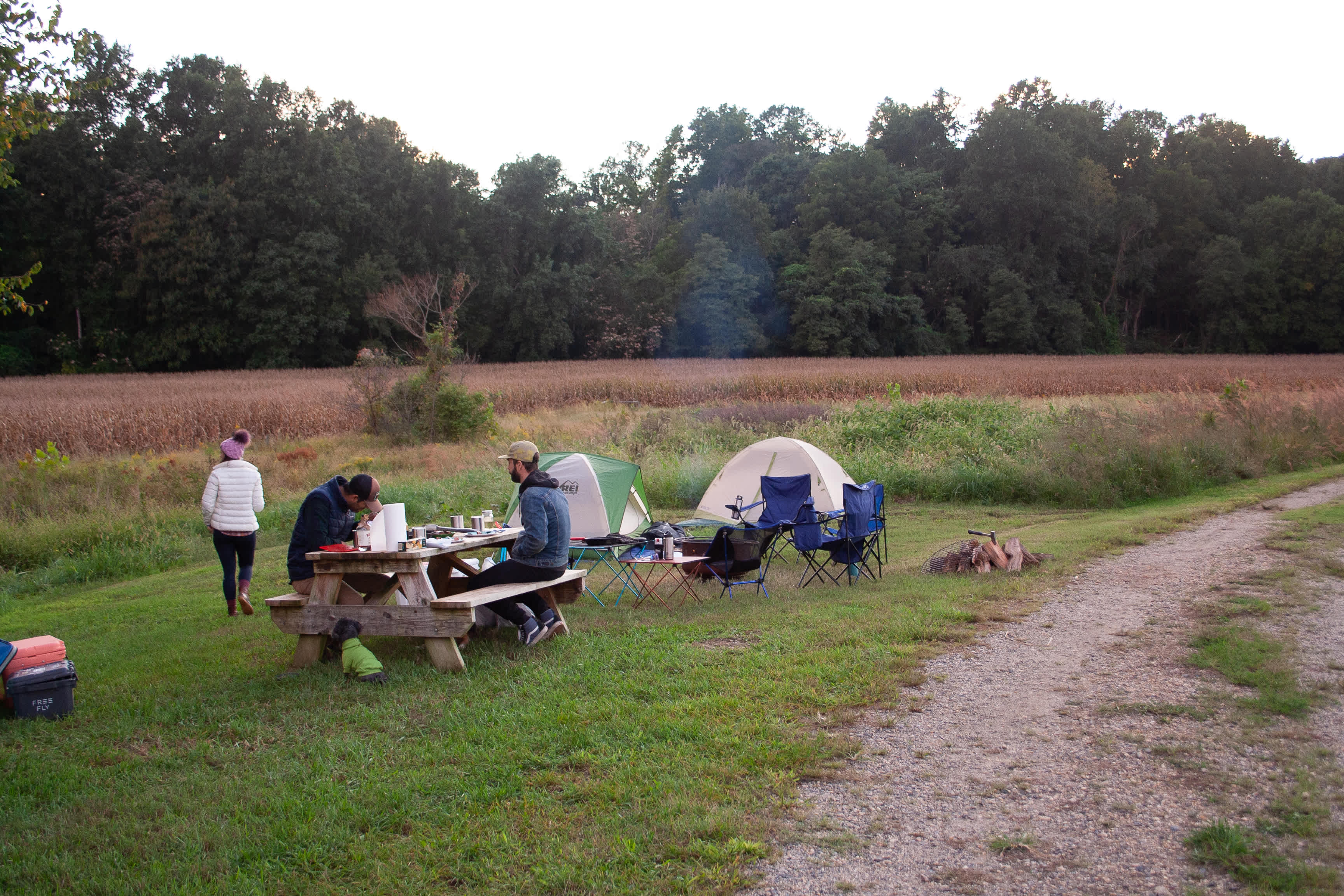 Picnic table was a huge plus!