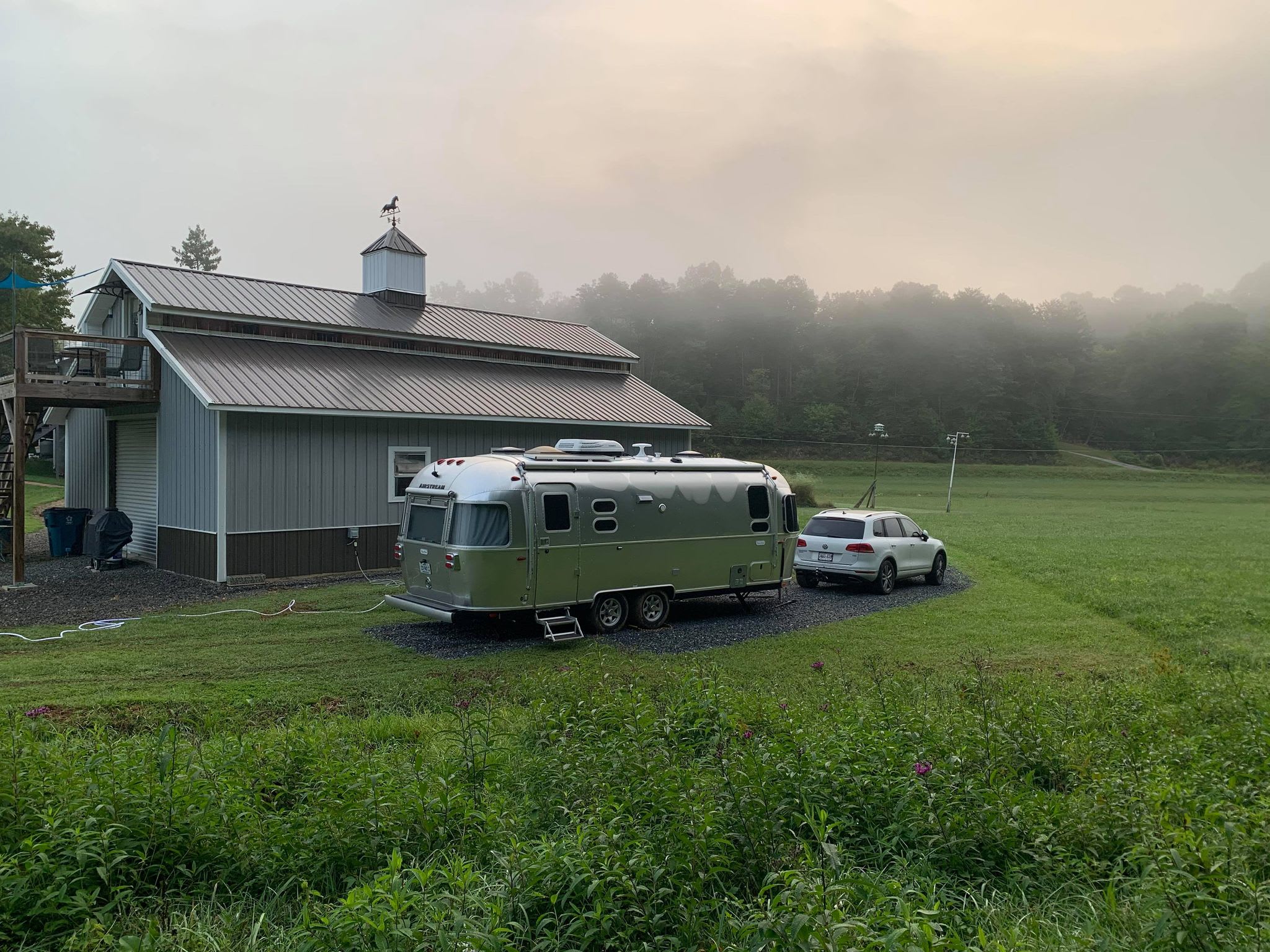 The actual RV Site by the creek.