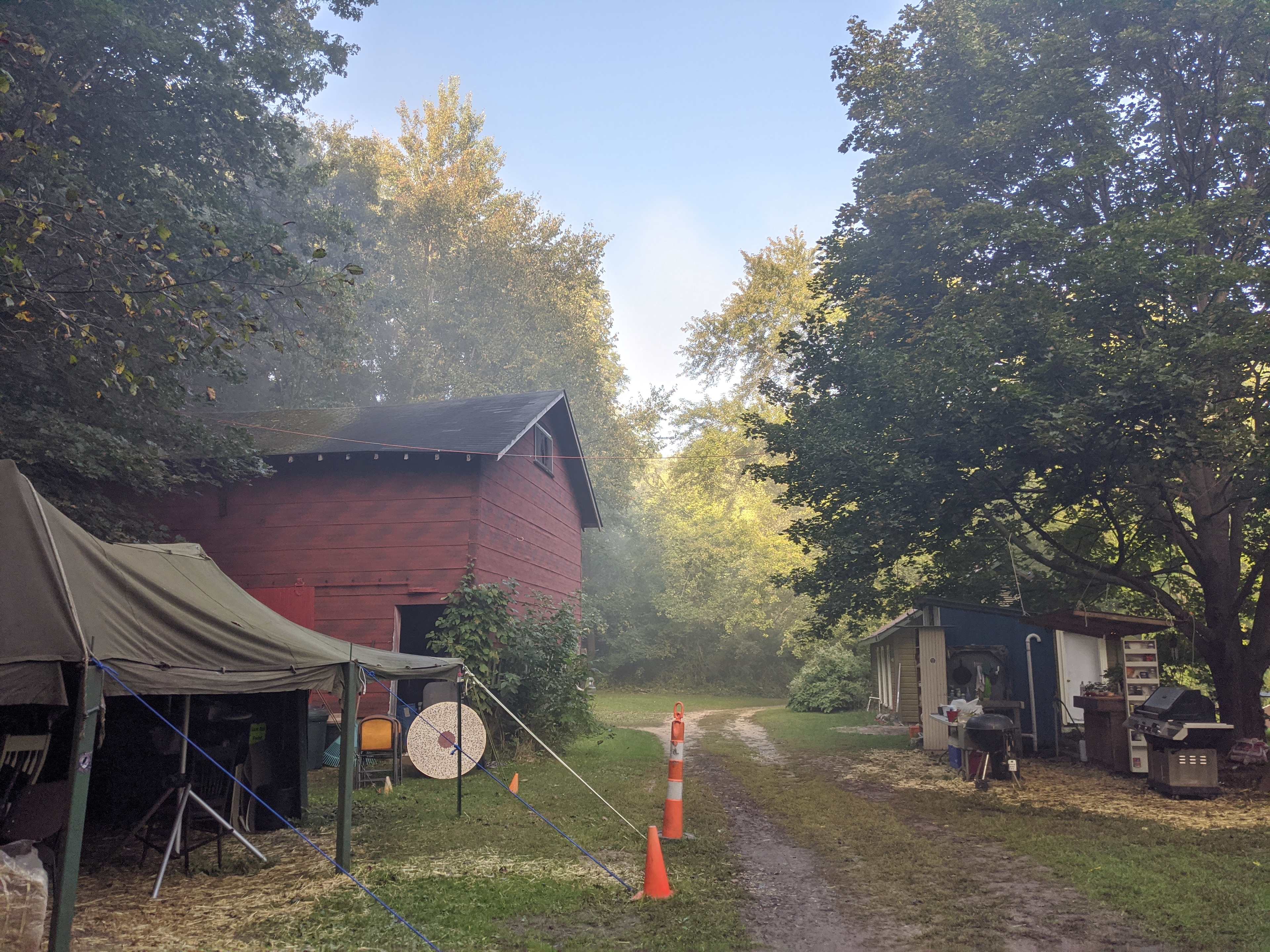 Beautiful morning fog dissapating 