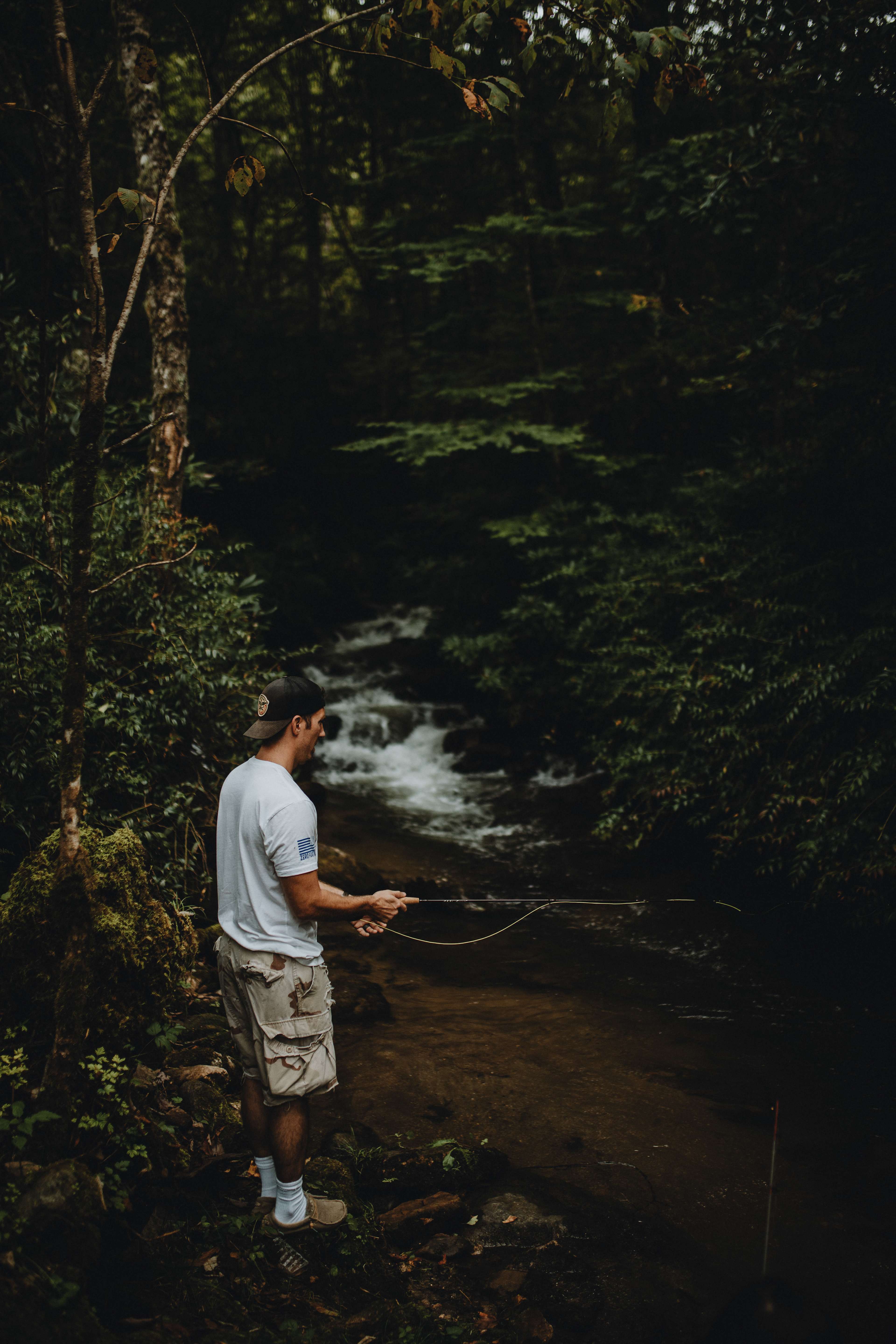 a short walk up the road you can fish the narrow mountain streams  