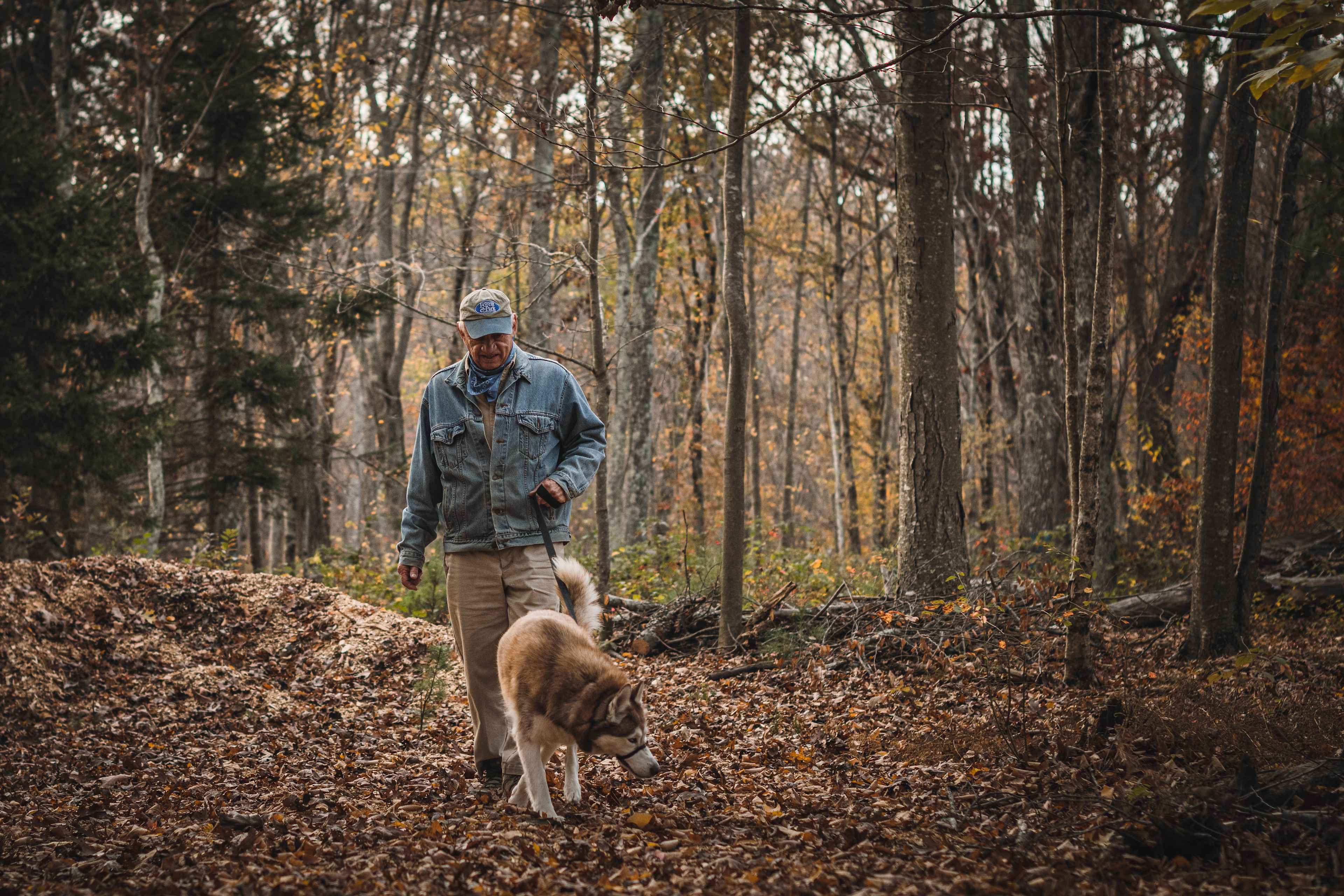 Alan was nice enough to take our excited dog on a walk while we got our campsite set up.