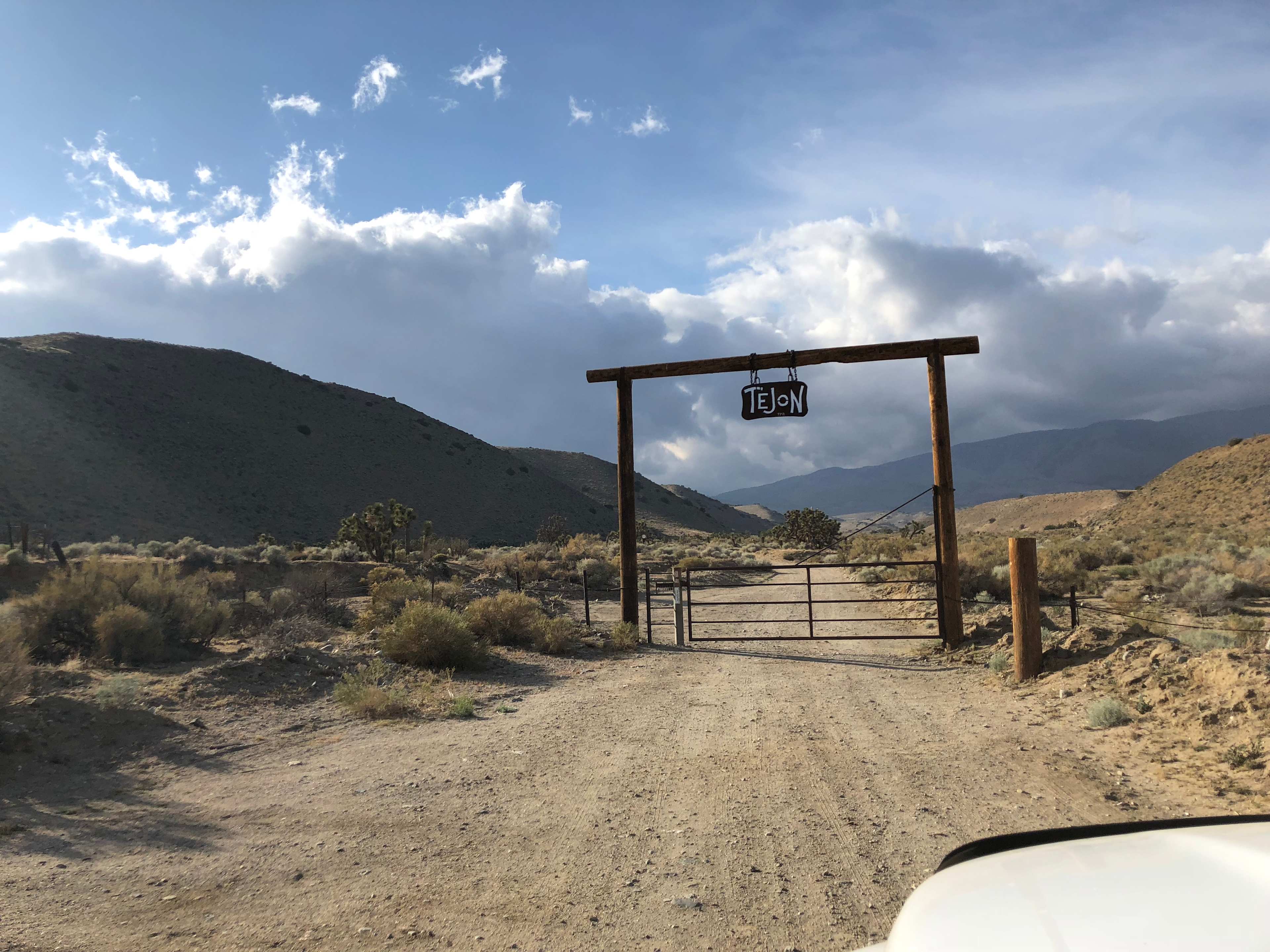 Tent or rv camp with mountain views