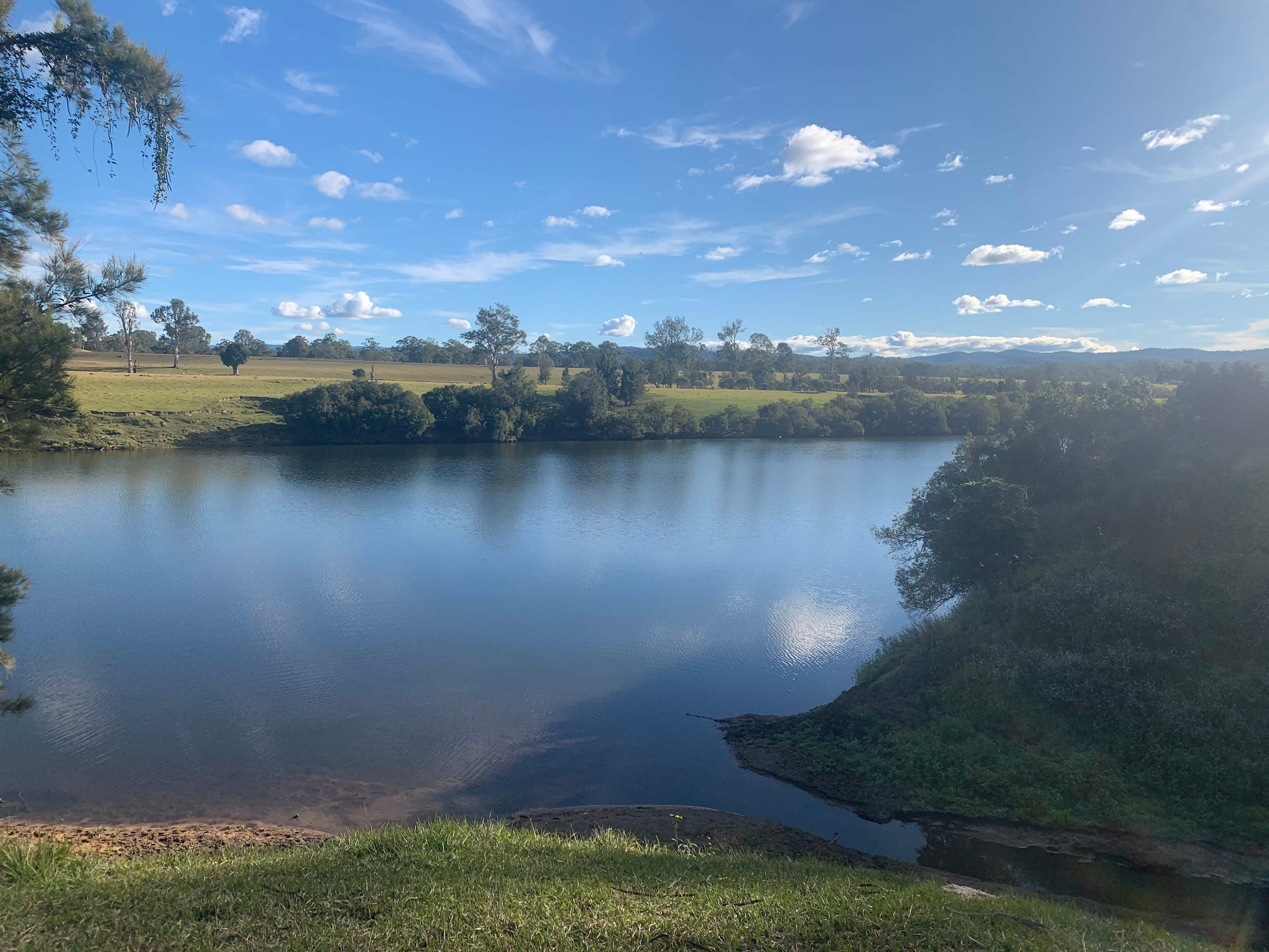 The beach. Where Big hill creek runs into the Clarence River