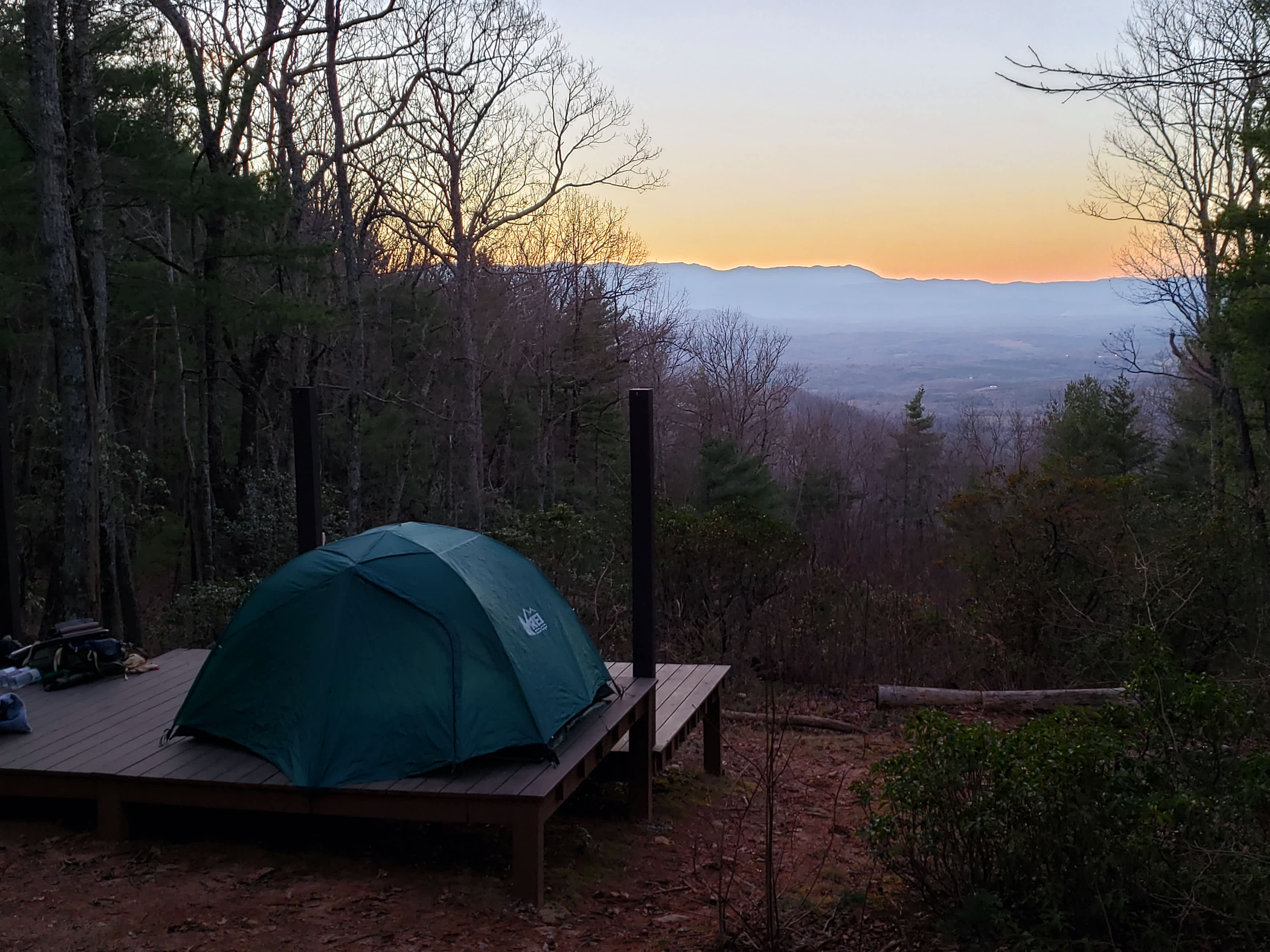Remote Mountain Camping Platform