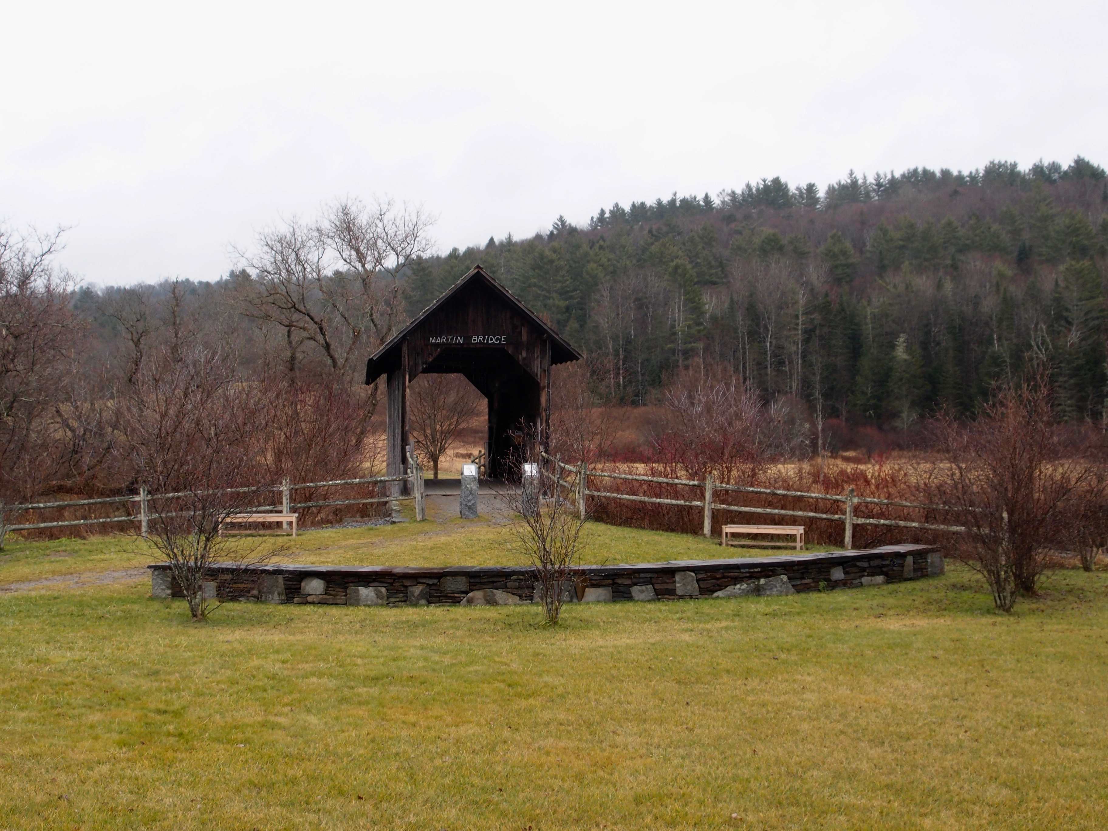Martin Bridge, covered bridge just 3 minutes from the camping site.