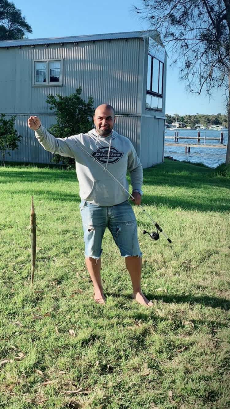 Here are some of the people who stayed there fishing down the road