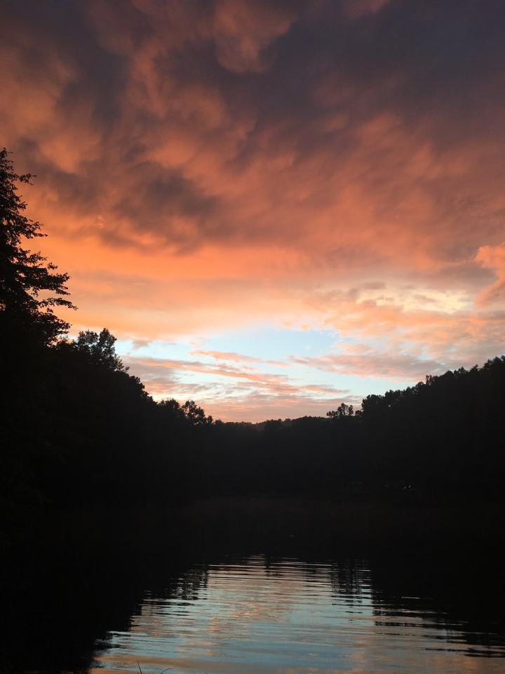 sunset from the dam