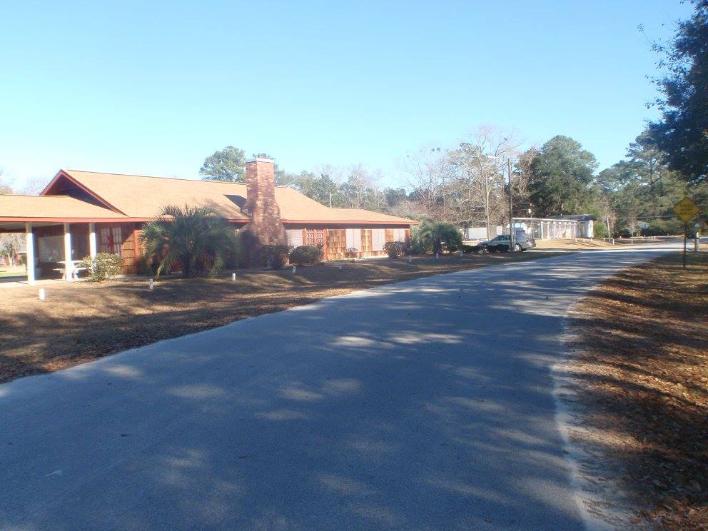 POA Office.  The tiny cabin/RV lot is across the street from the BBQ/picnic end of the office