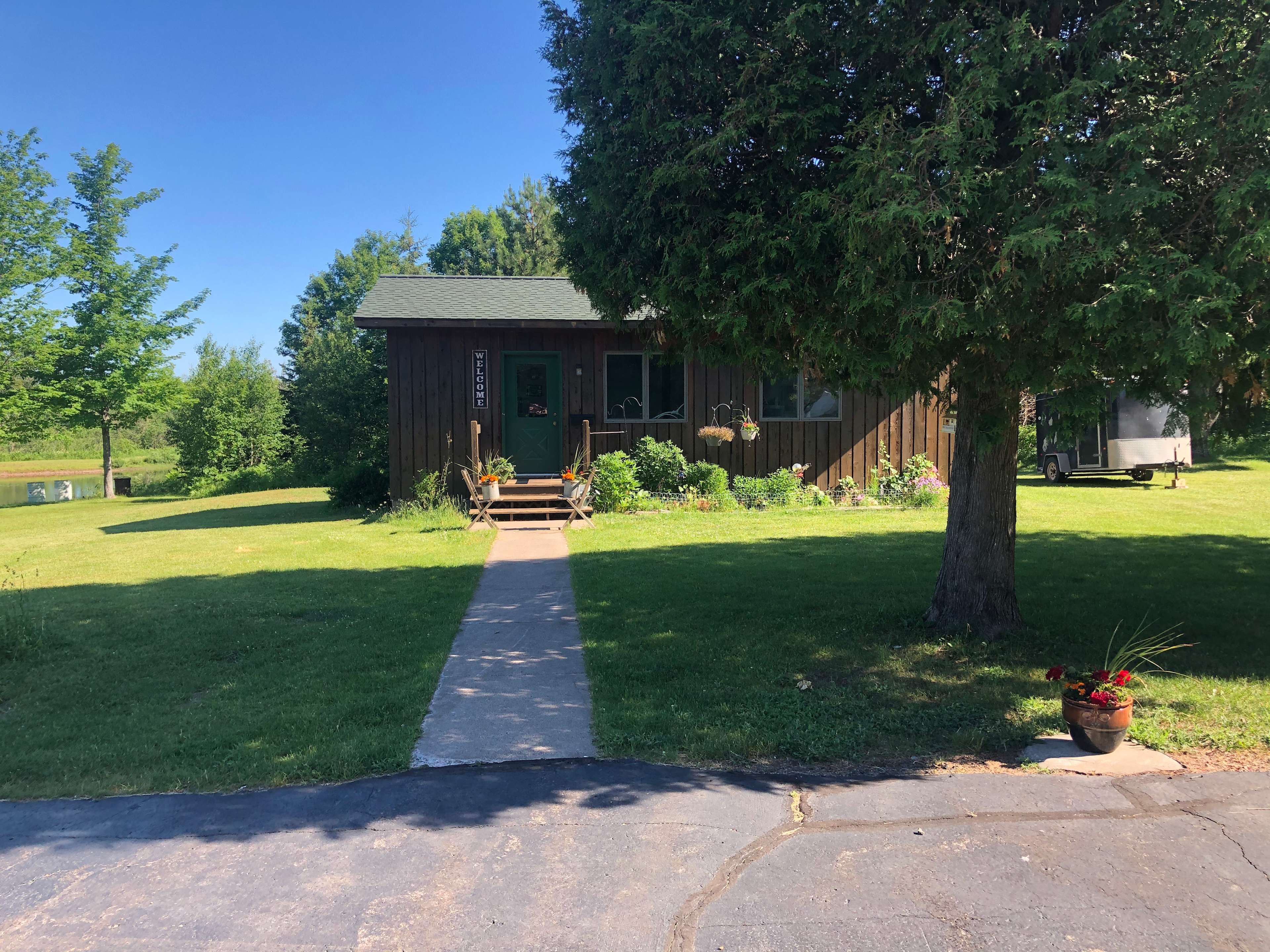 Camp Office with items for sale.  Office hours flexible. Any questions call 1-906-369-5009.
