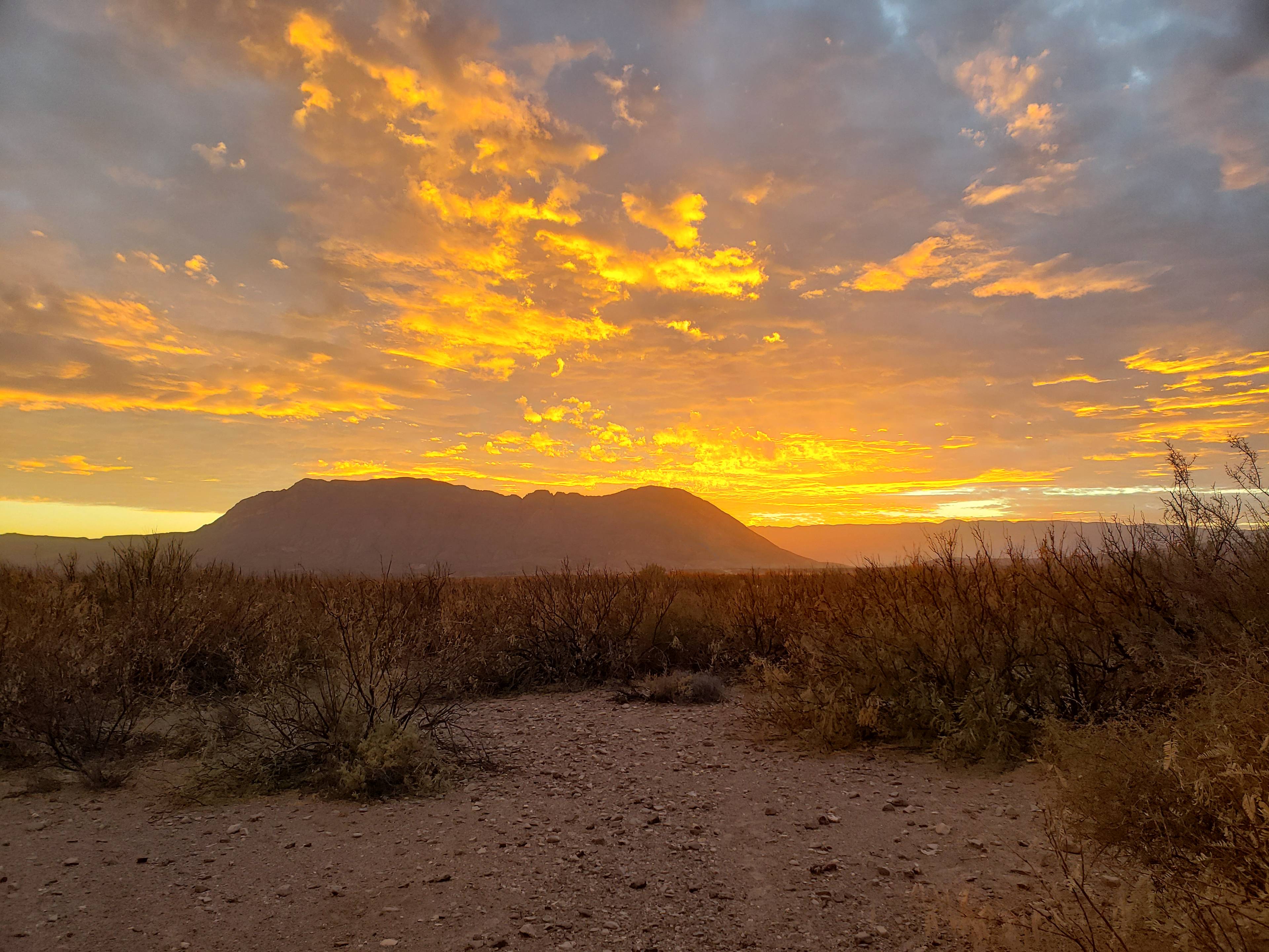 Every sunset is spectacular. This one in late December was breathtaking.  