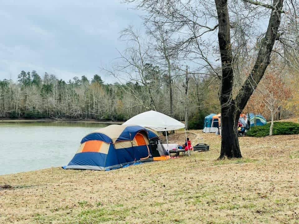 Camp next to our 4acre stocked pond!!