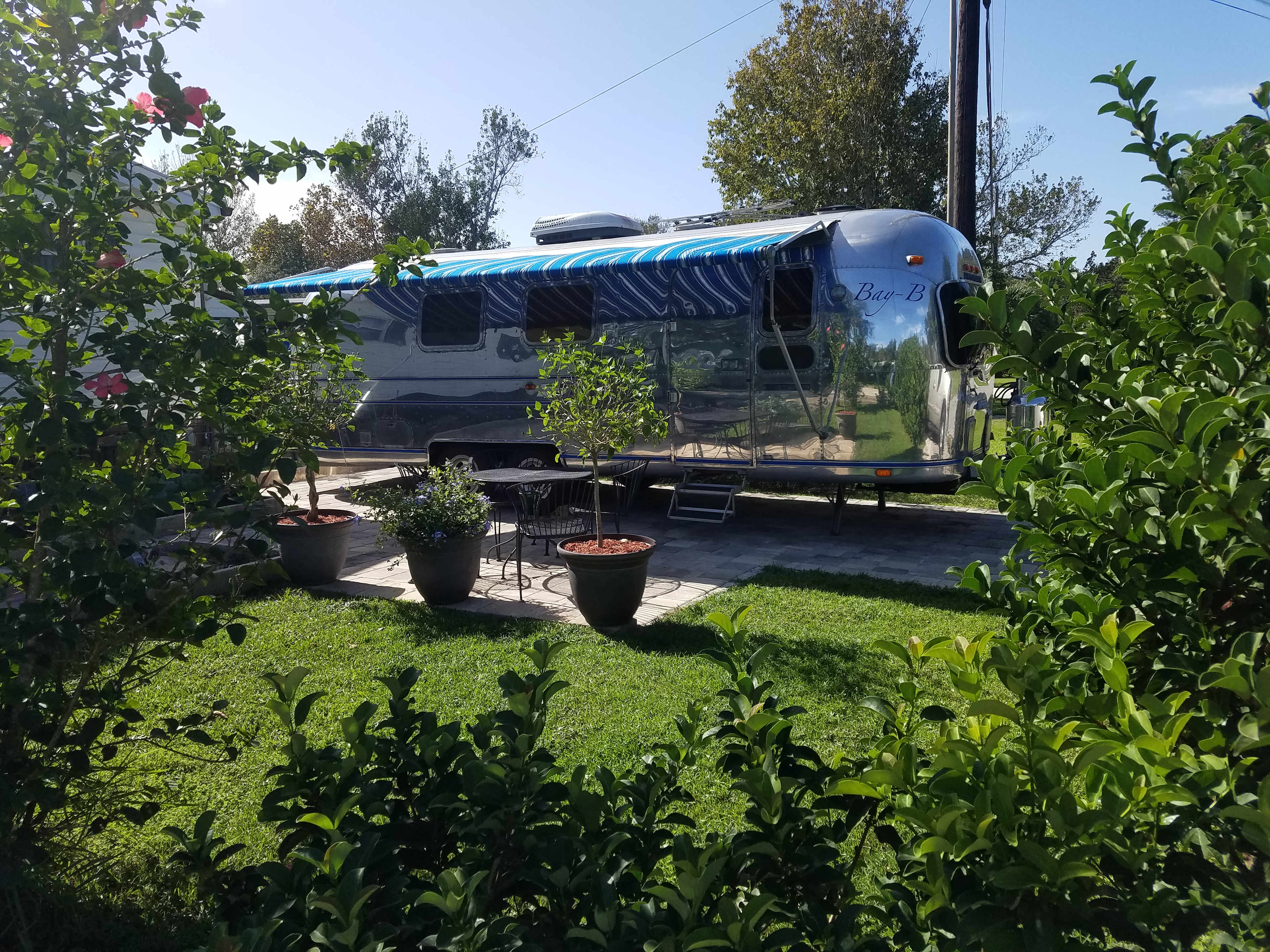 Full hookup pad with patio