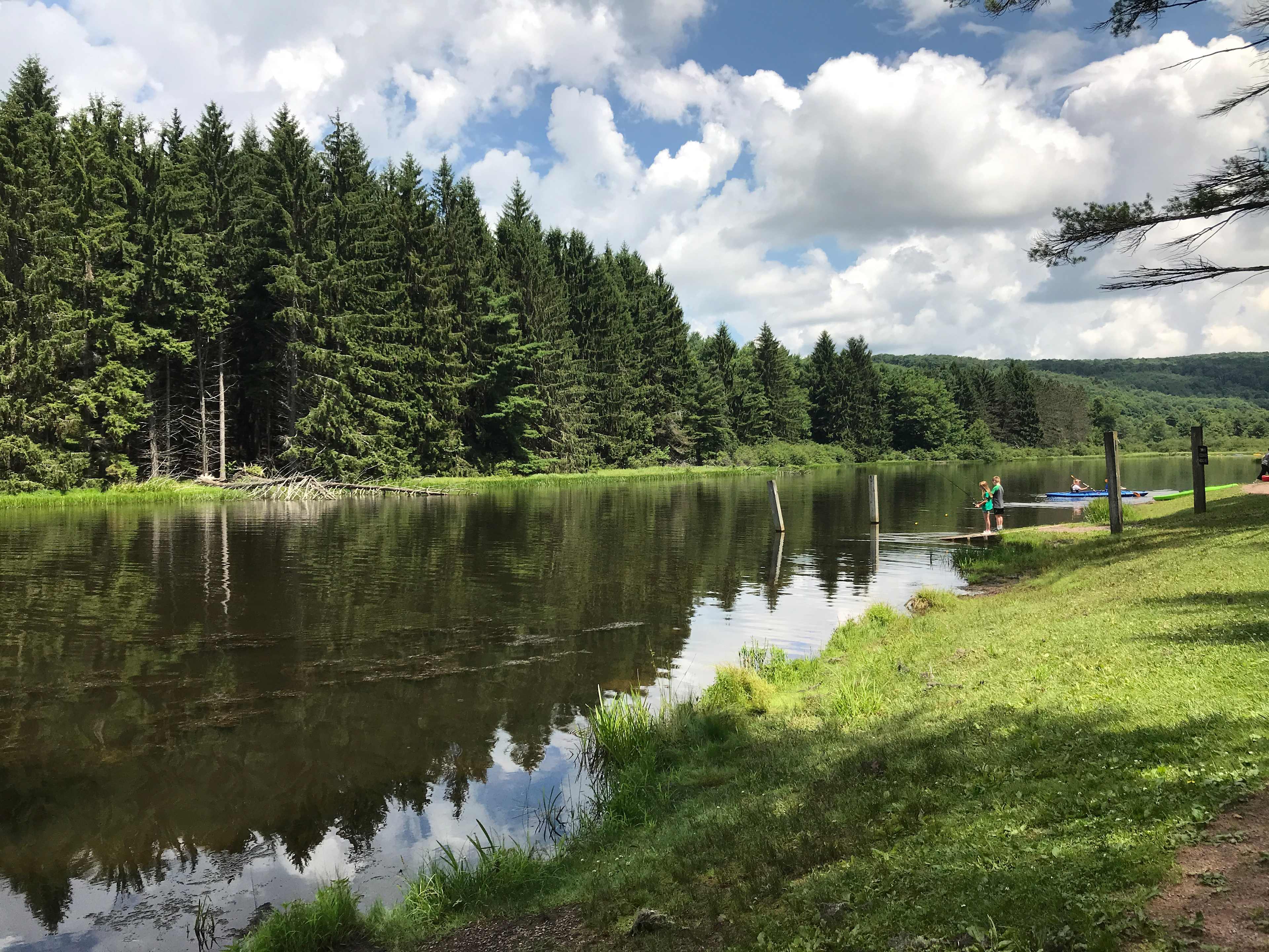 New Germany State Park, 1 mile away offers tons of water activities. 