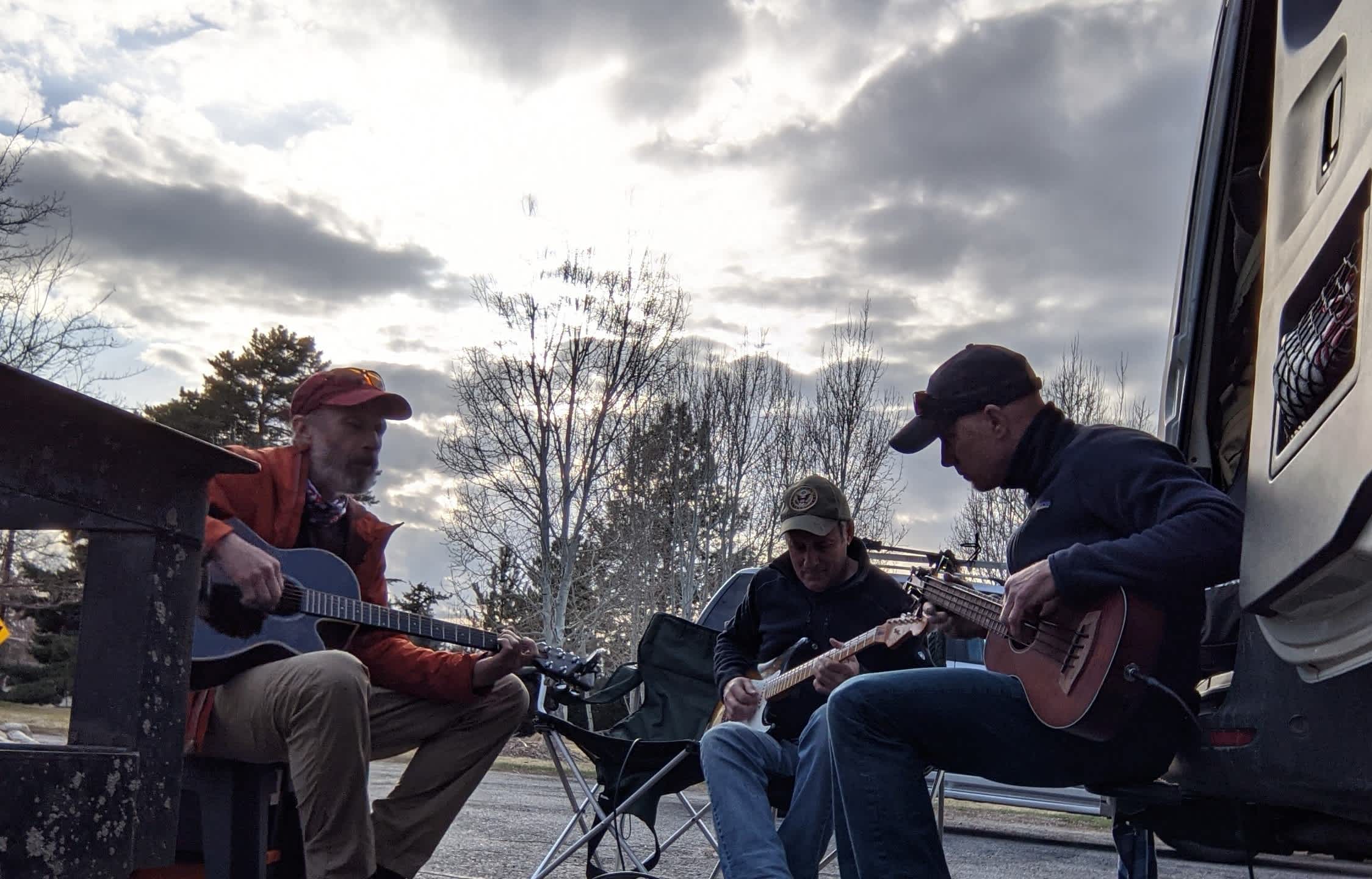 Playing a little music at Kirk's.