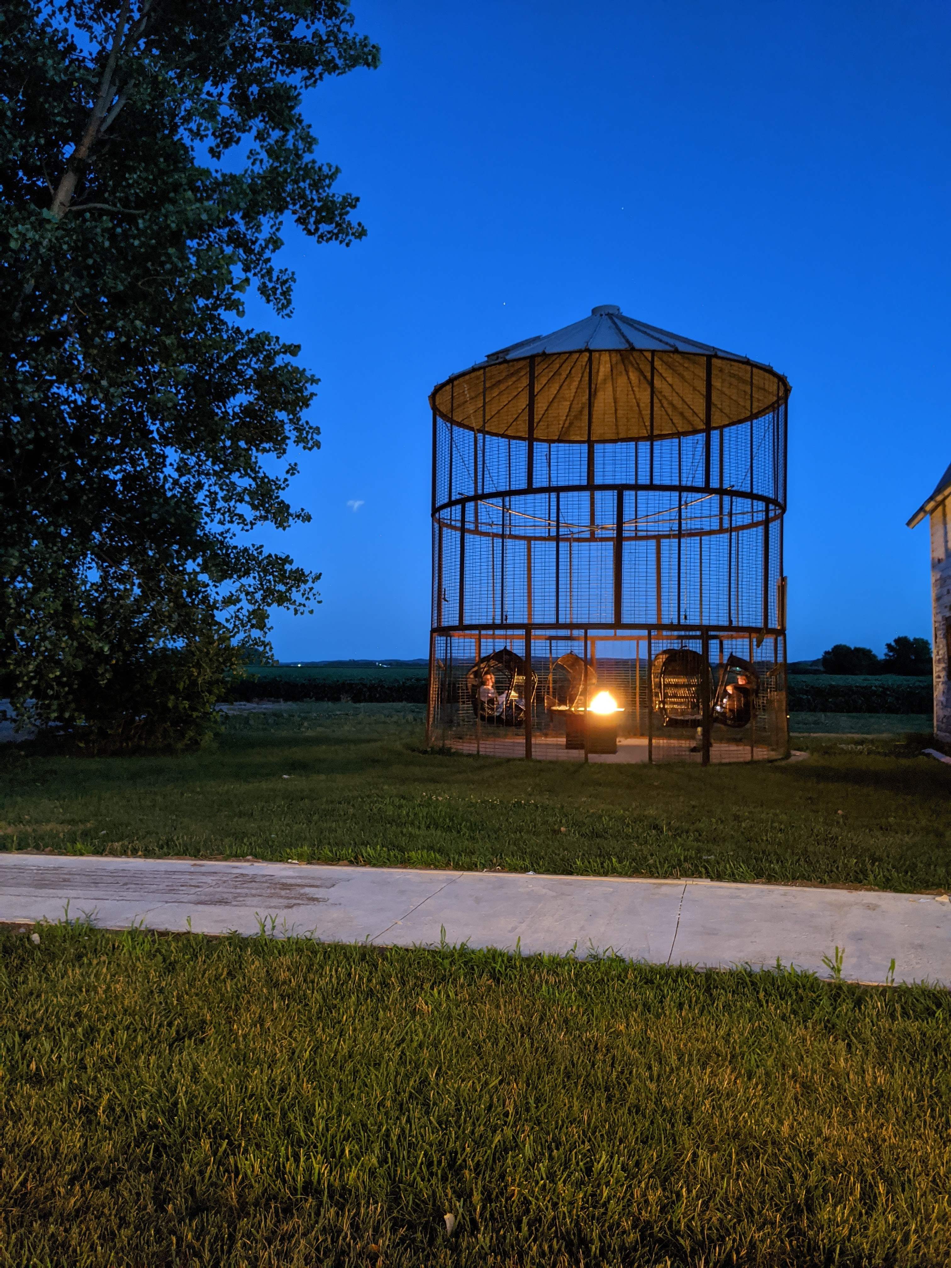 Shared Corn Crib Swings a farm favorite! 