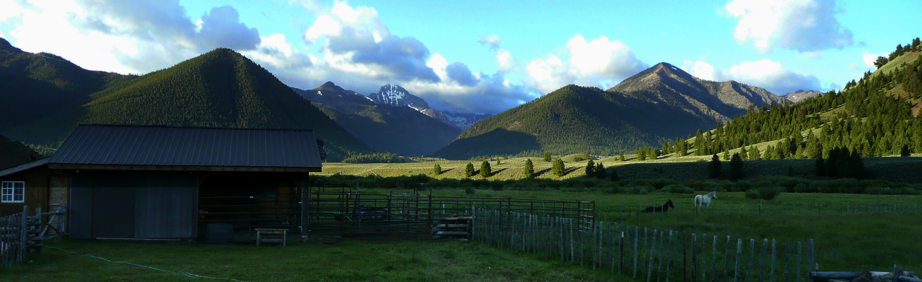 Cabin and corrals