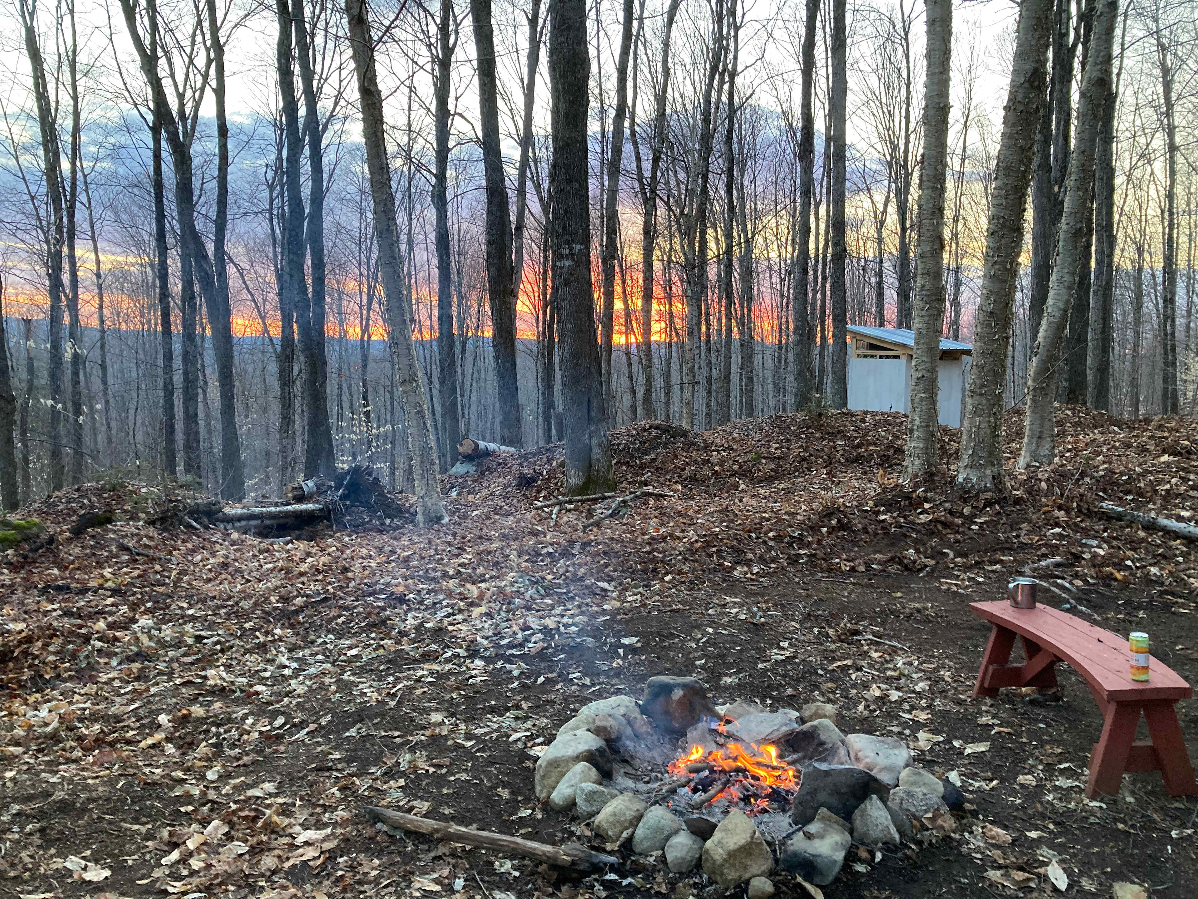 Great sunset views spring and fall.