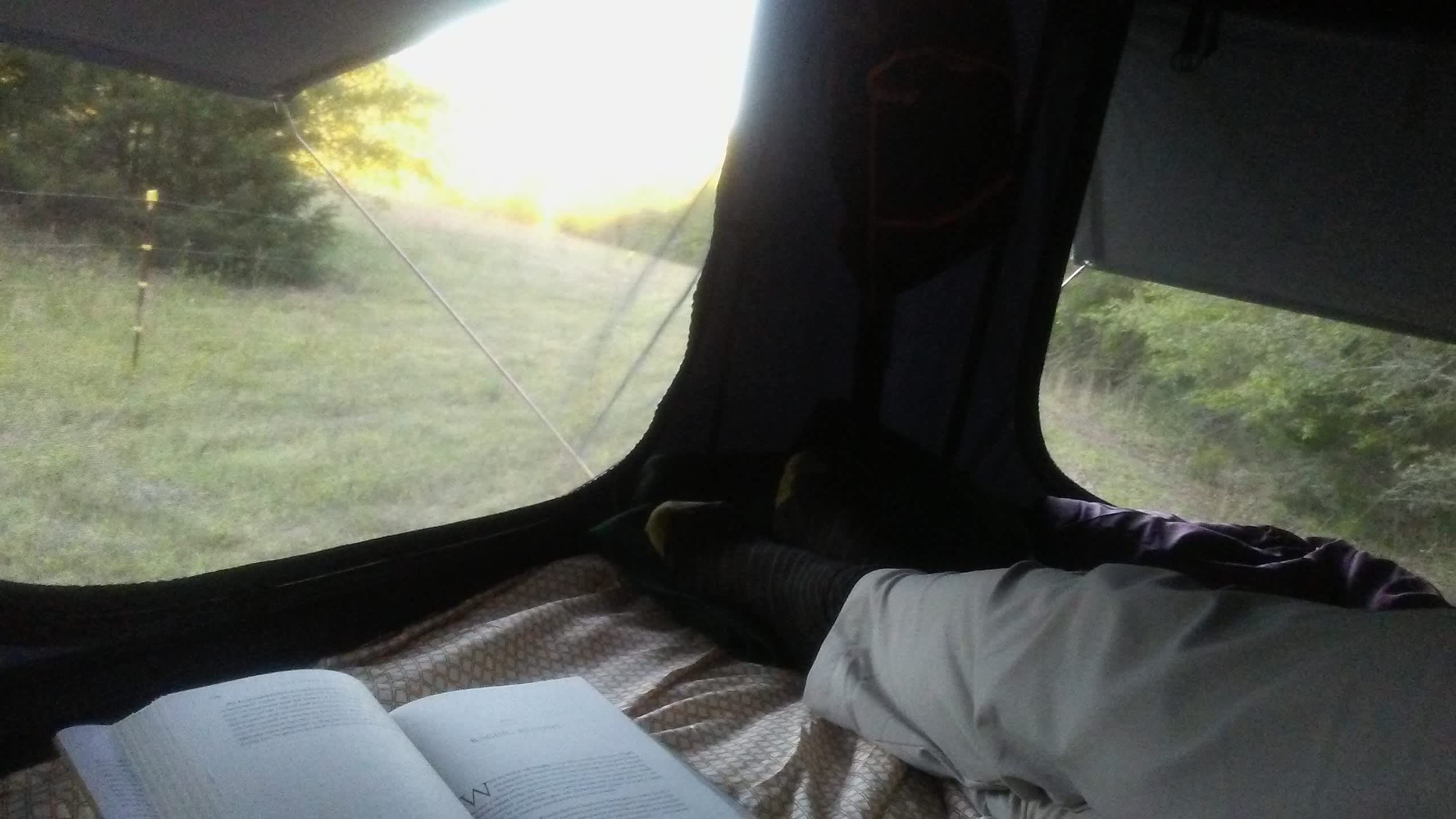 Solitude and a good book!