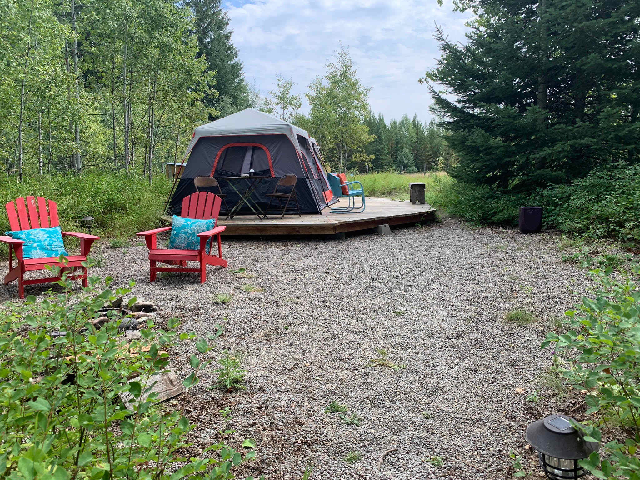 Aspen Camp view. Tent NOT included.