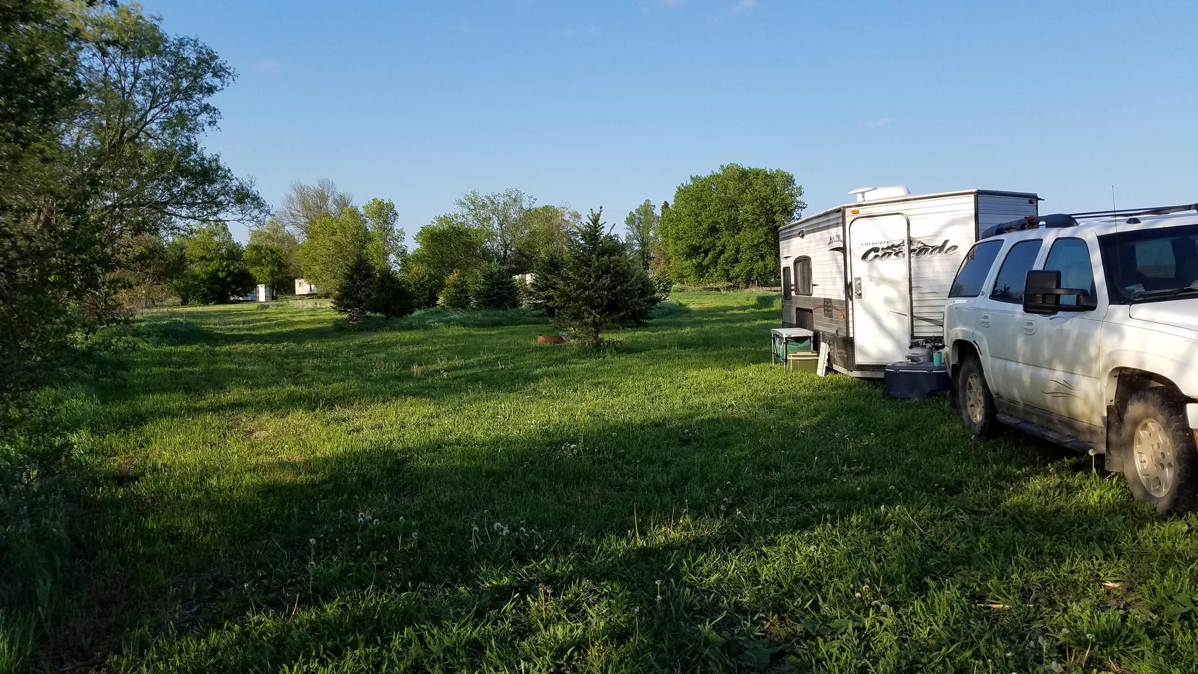 Camping on private lake