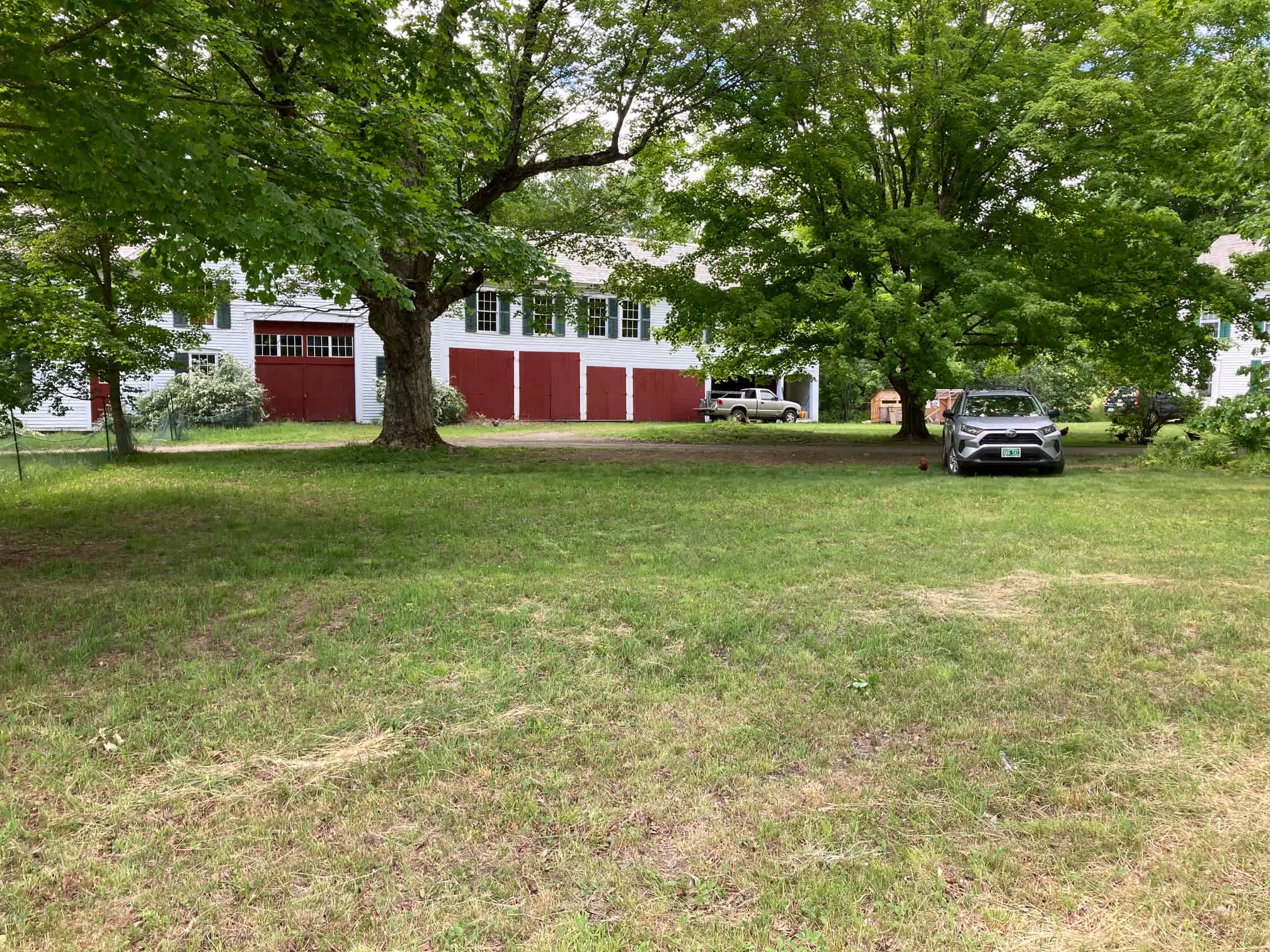 looking toward the barn and campsite.