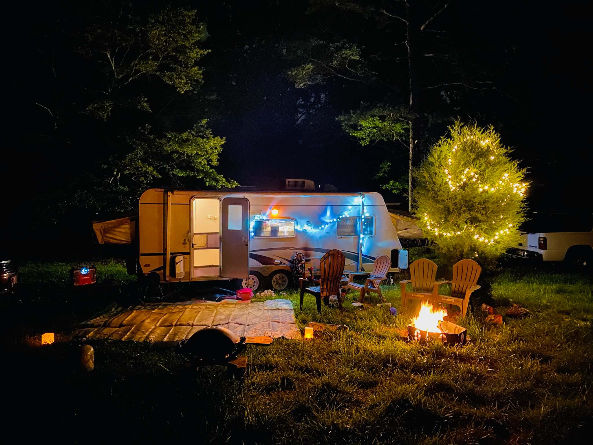 Camping at Saluda River