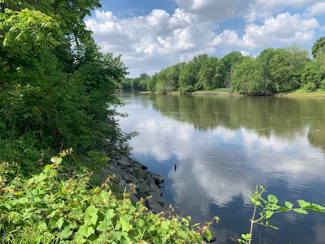 View of river and fishing area.