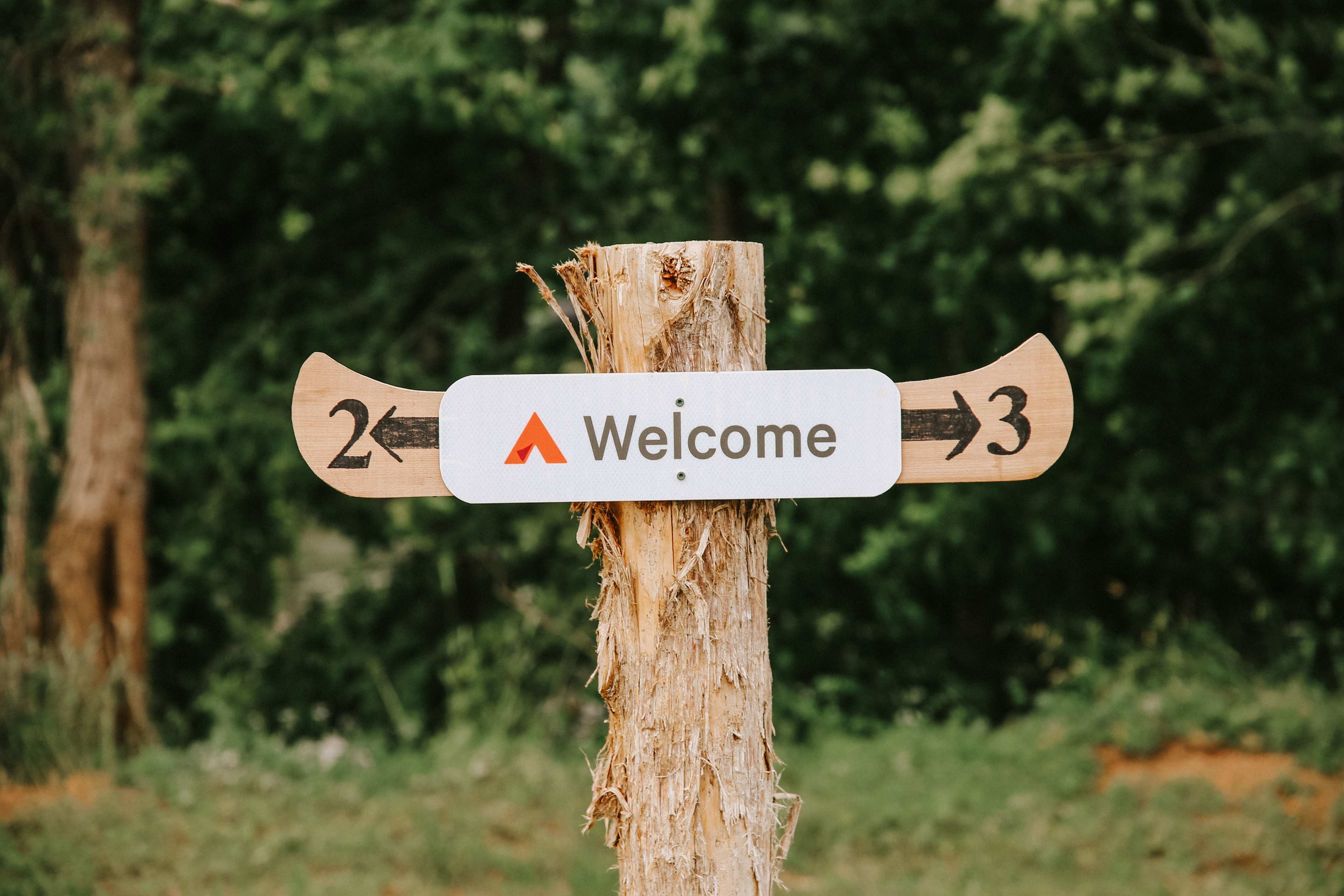 Michael has put up great signs that make navigating to watch site easy! 