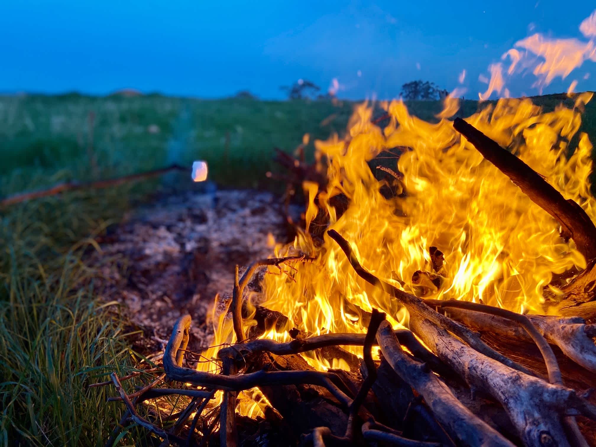 Great way to spend the night with a campfire