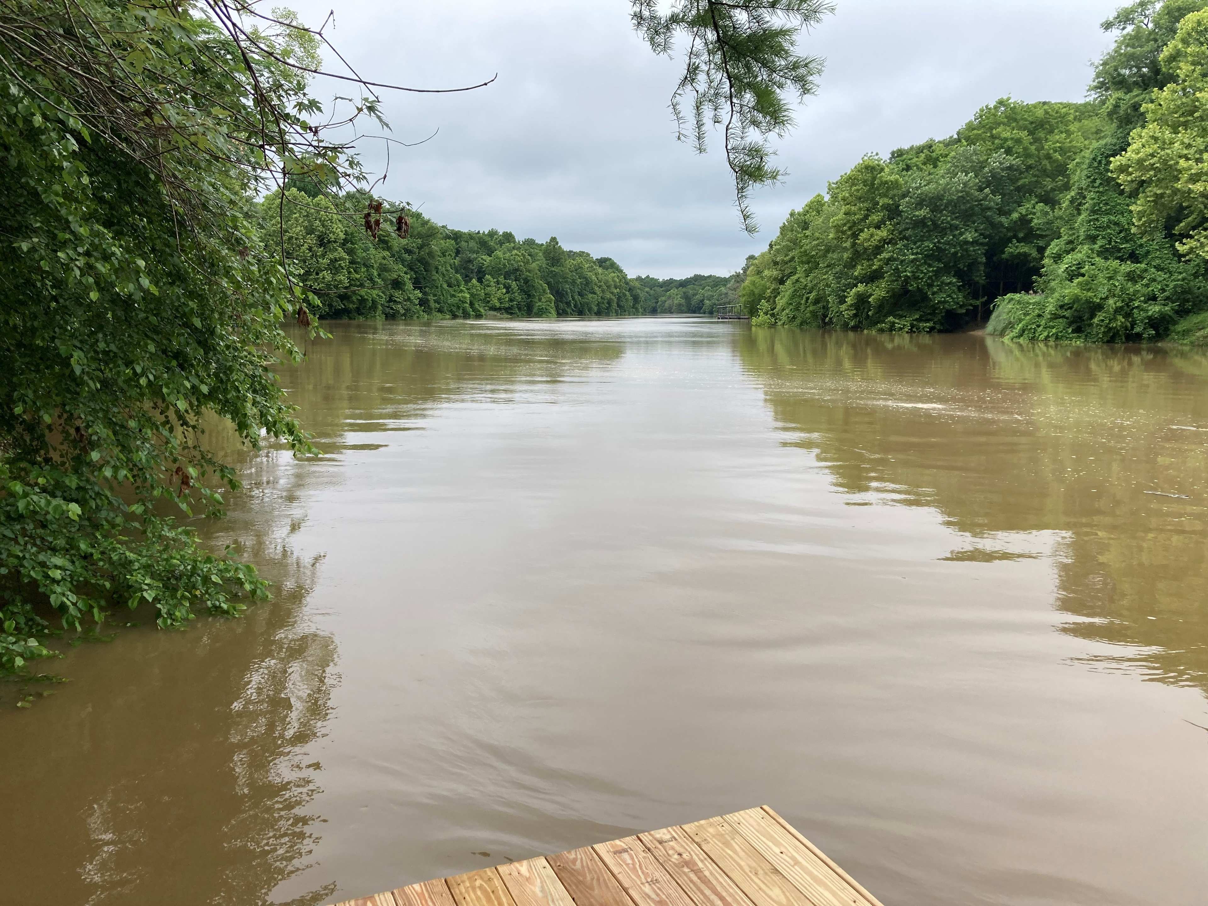 Looking upriver.