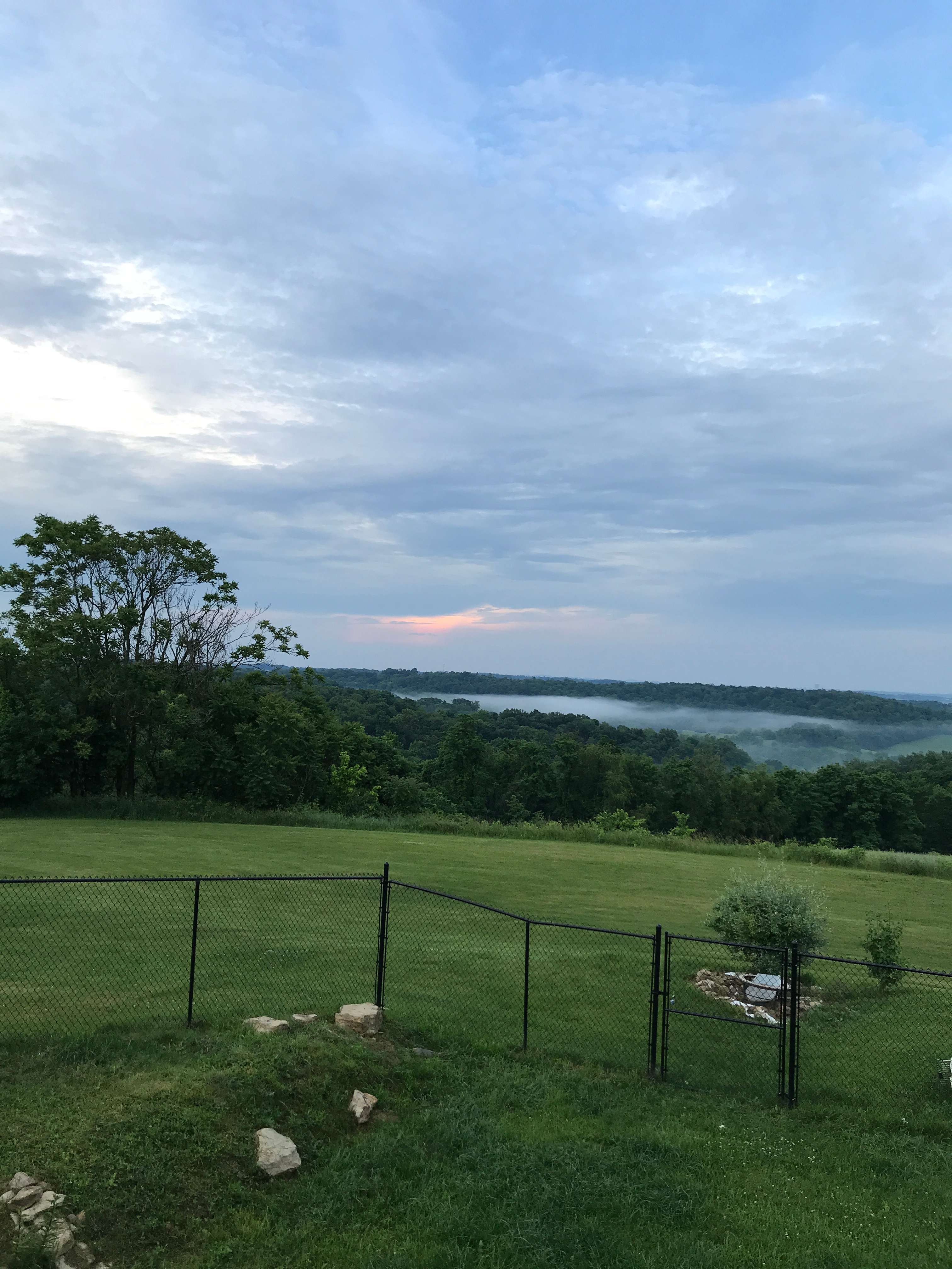 Camping with beautiful Sunrises